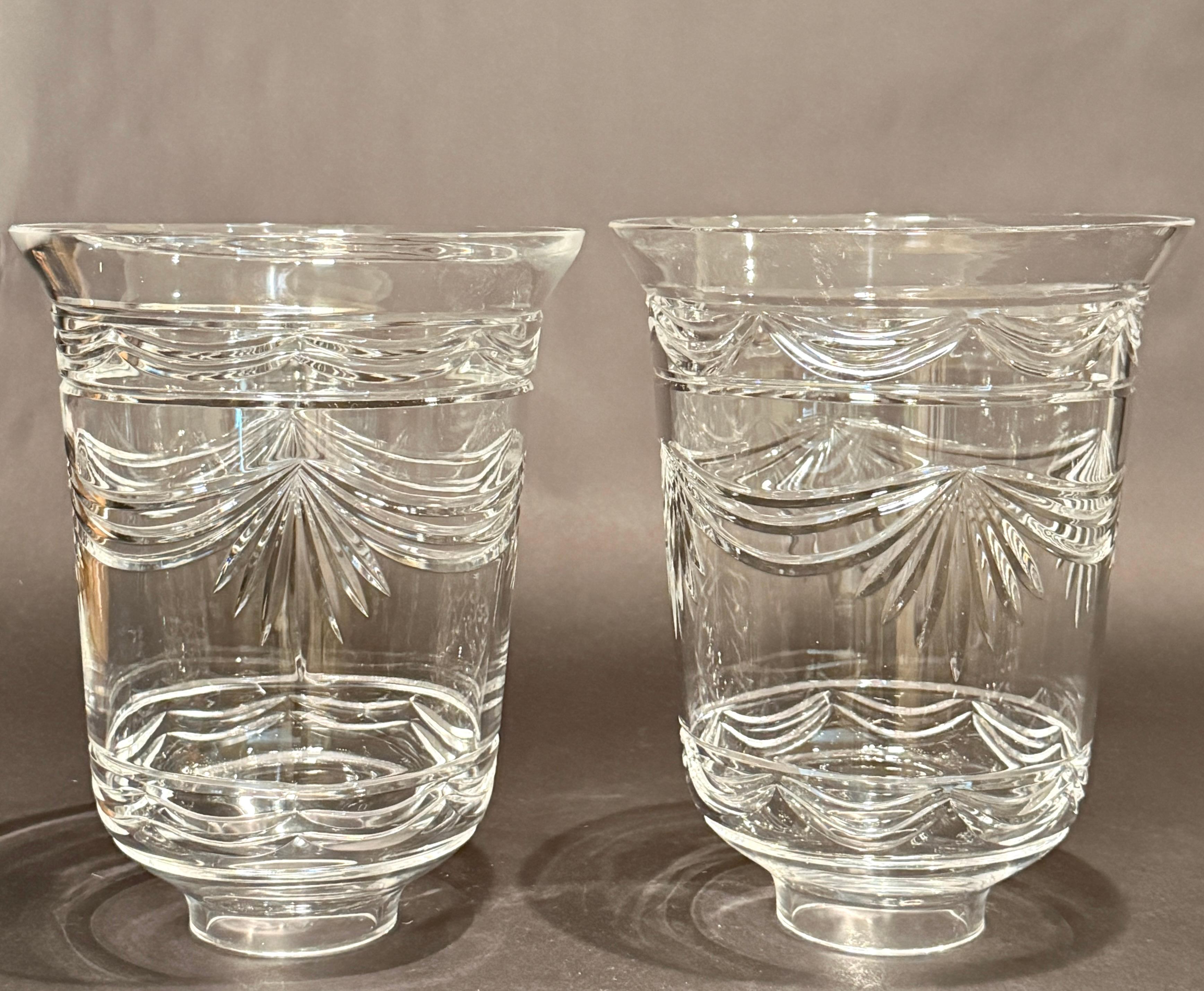 Bronze Pair Of Empire Style Figural Candle Hurricane Lamps