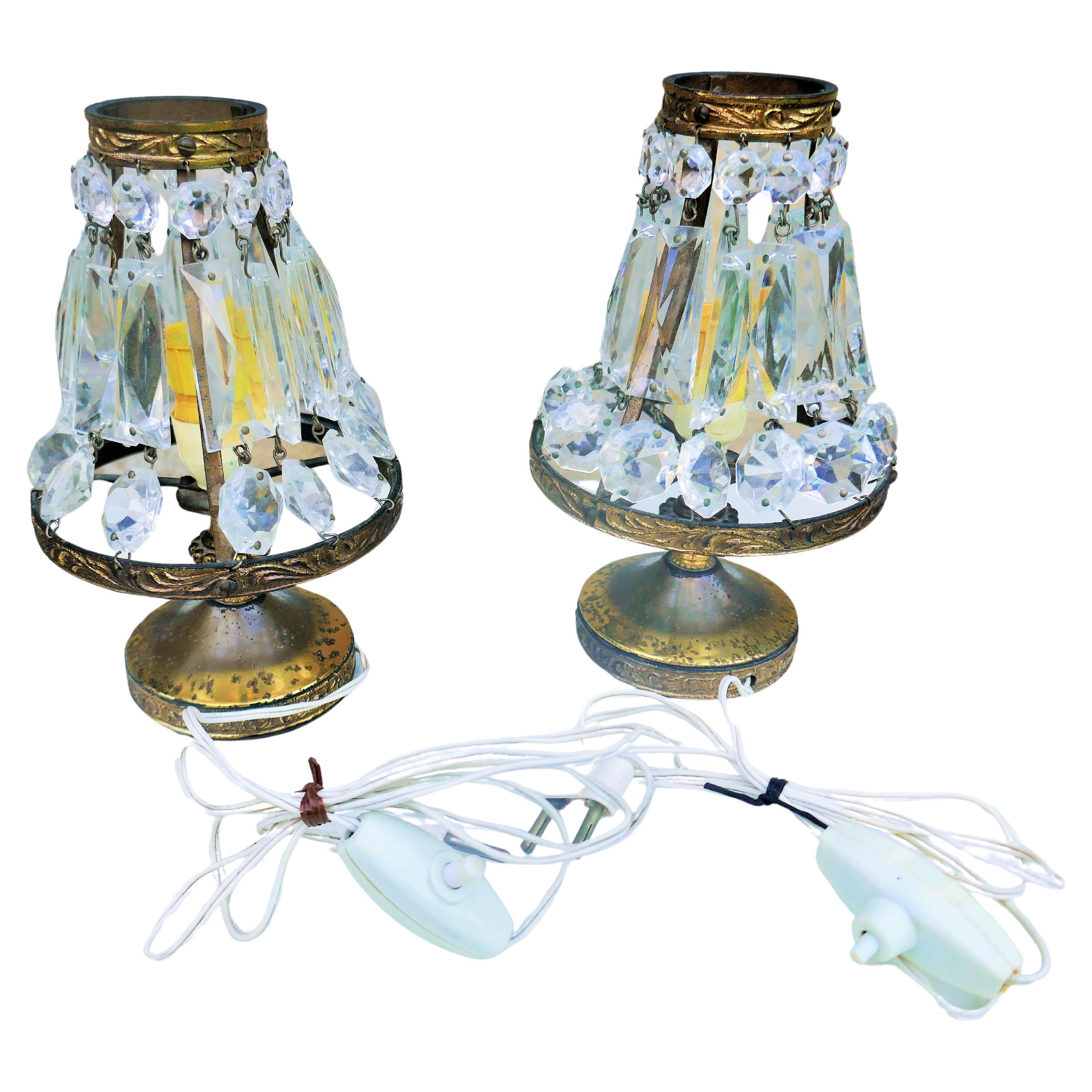 Paire de lampes de style Empire