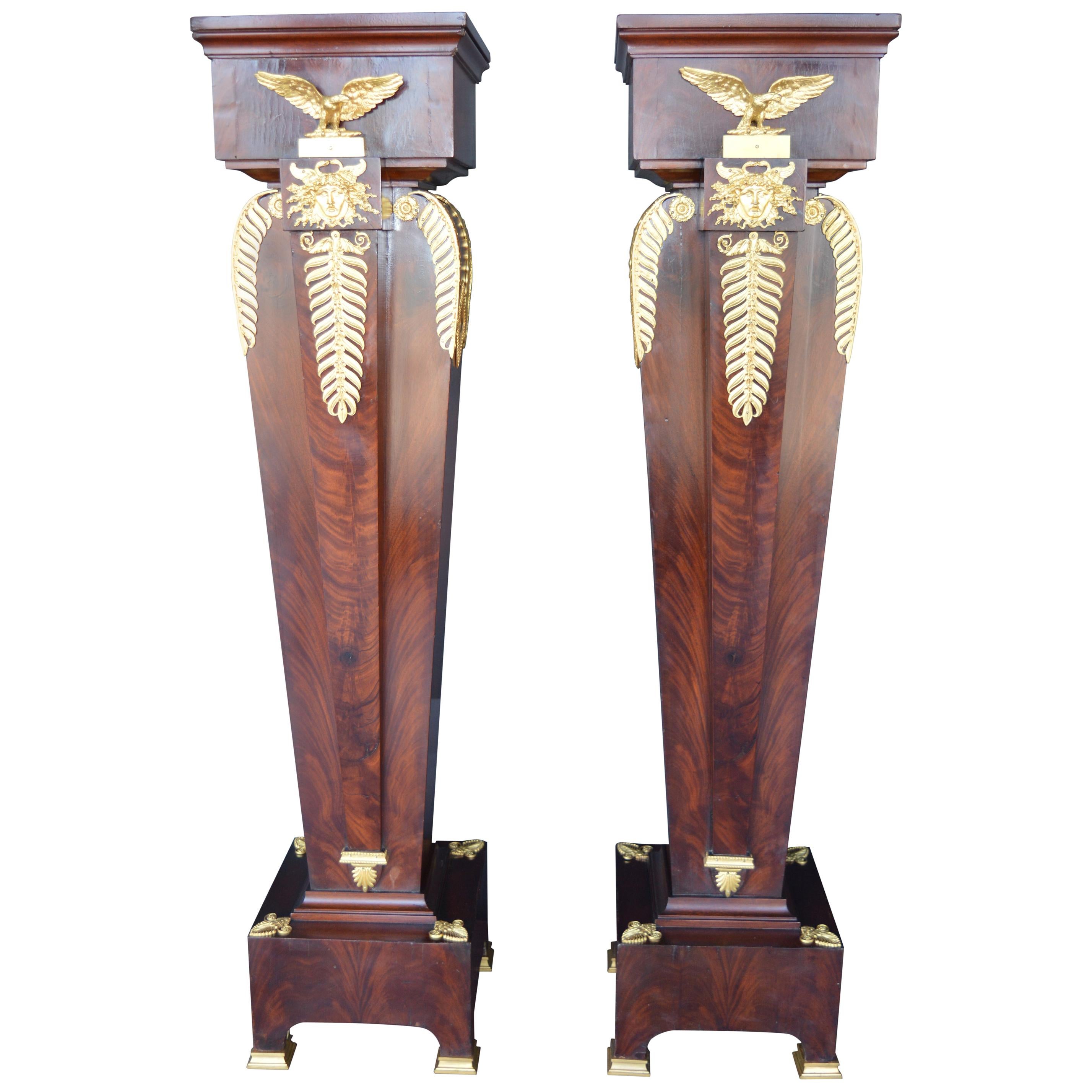Pair of Empire Style Pedestals, 19th Century