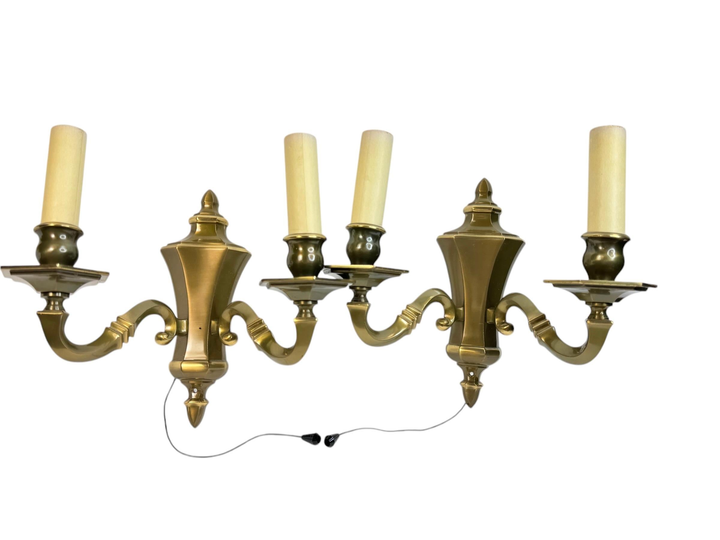 Coppia di lampade da parete a forma di sconces in stile impero, Germania, anni '60 in vendita 11