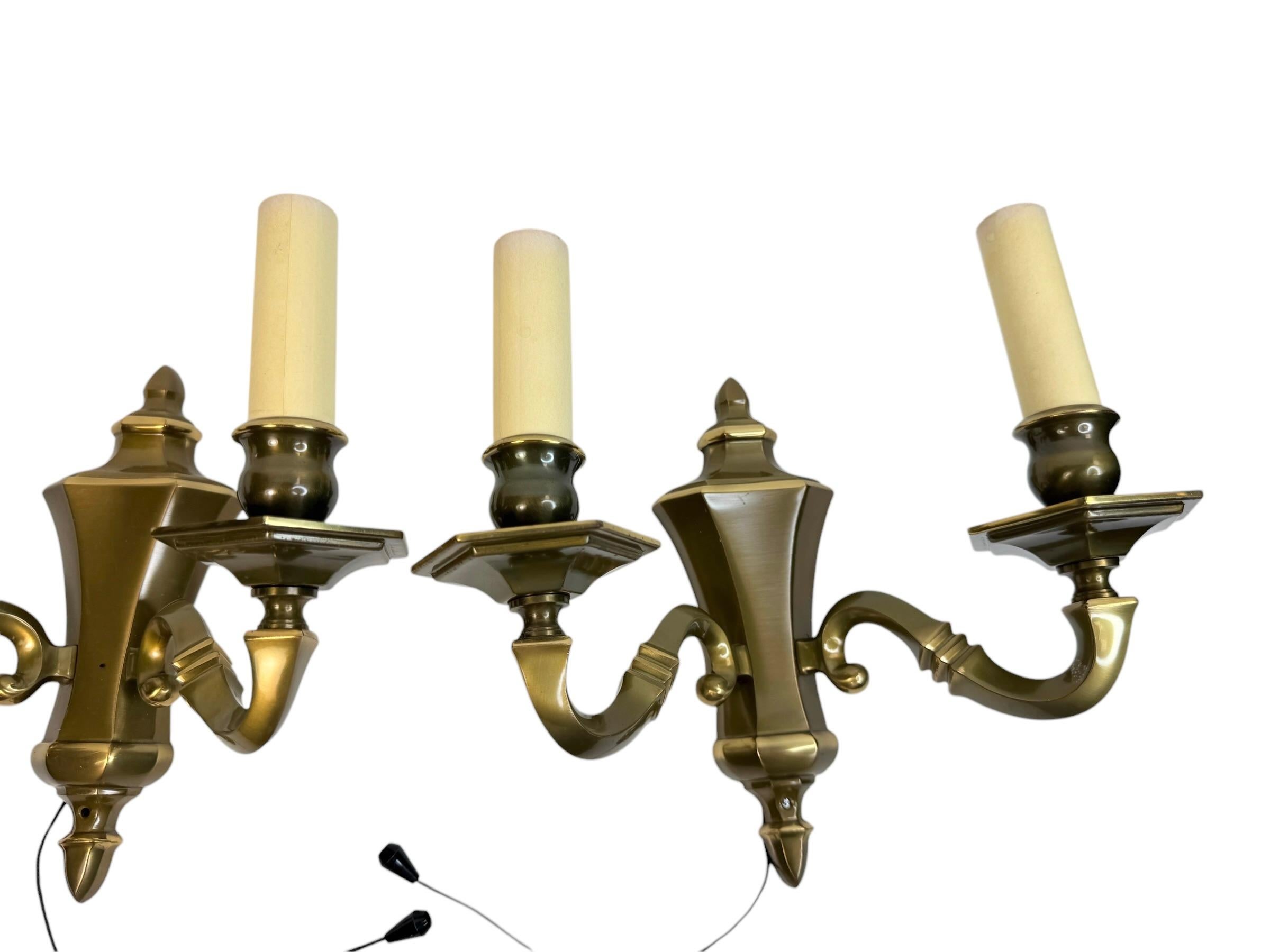 Stile impero Coppia di lampade da parete a forma di sconces in stile impero, Germania, anni '60 in vendita