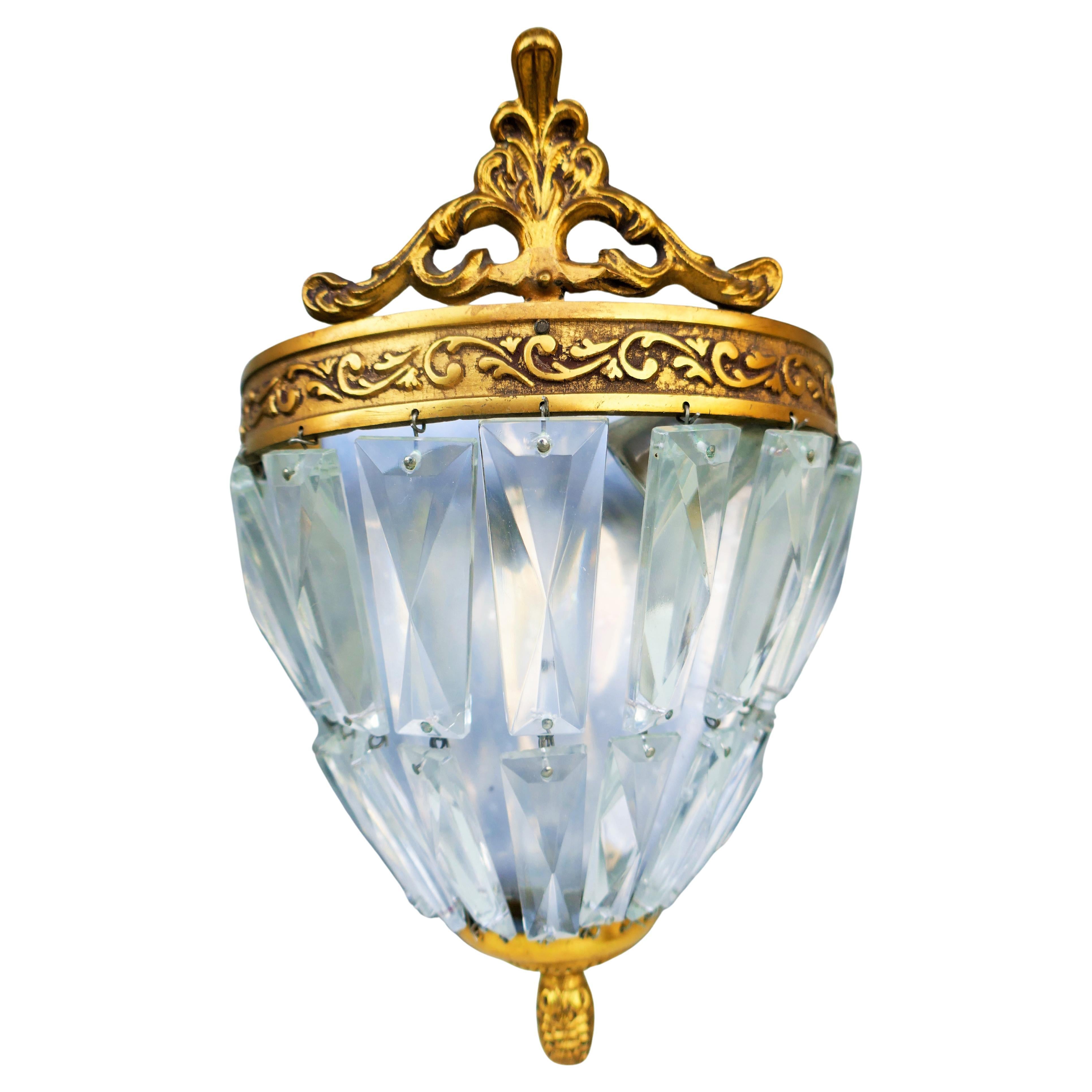 Pair of Empire style wall lamps, possibly gilded bronze For Sale 4