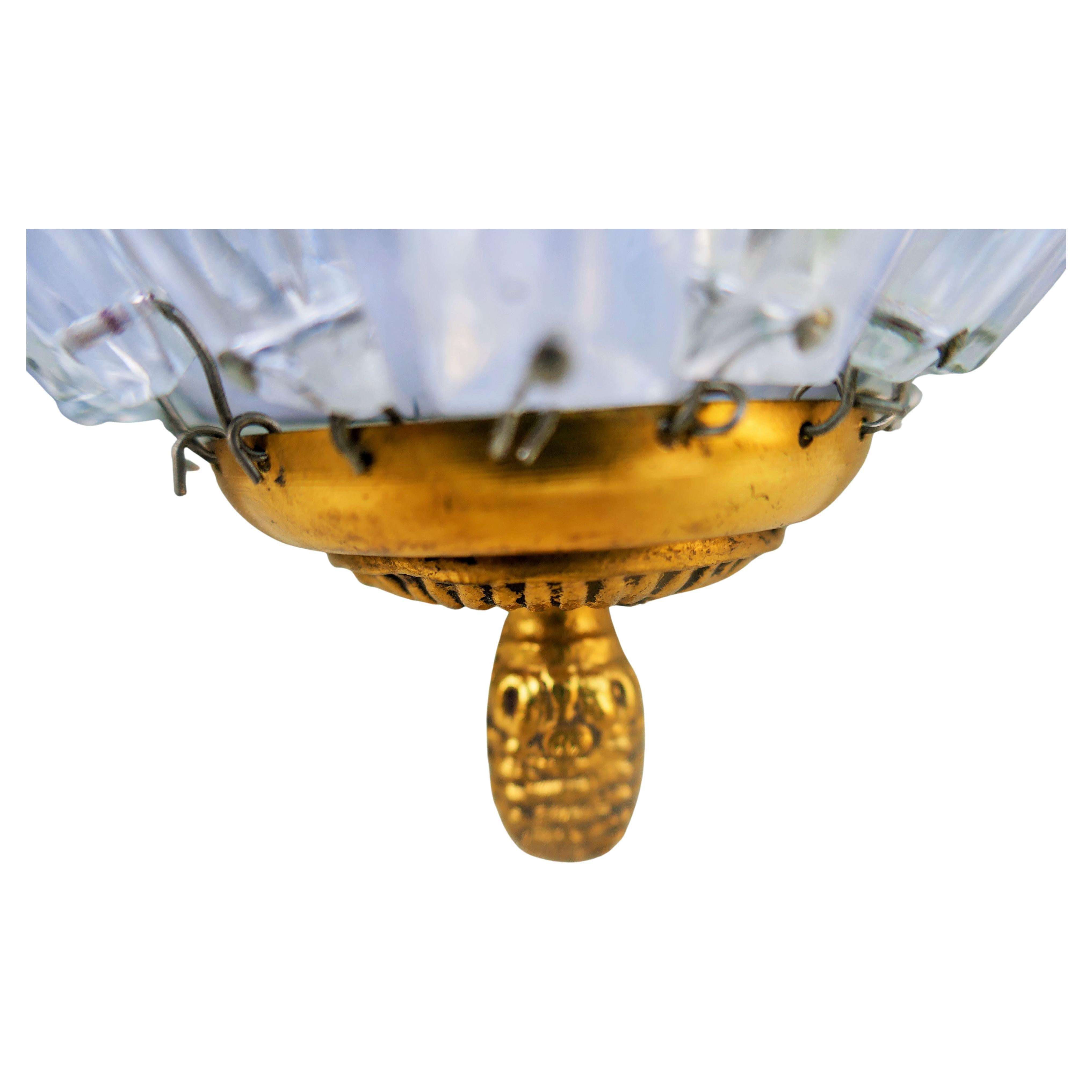 Pair of Empire style wall lamps, possibly gilded bronze For Sale 1