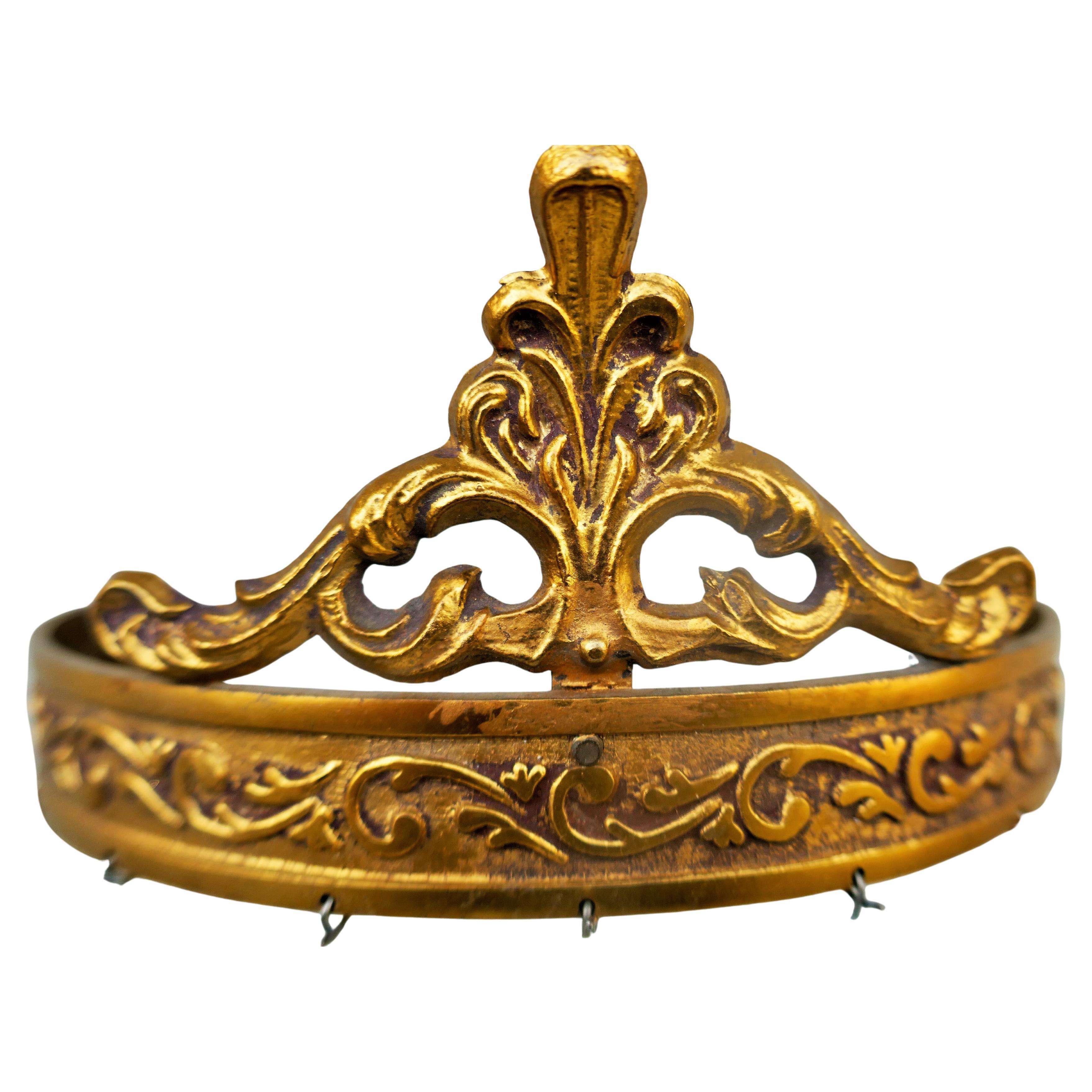 Pair of Empire style wall lamps, possibly gilded bronze For Sale 2