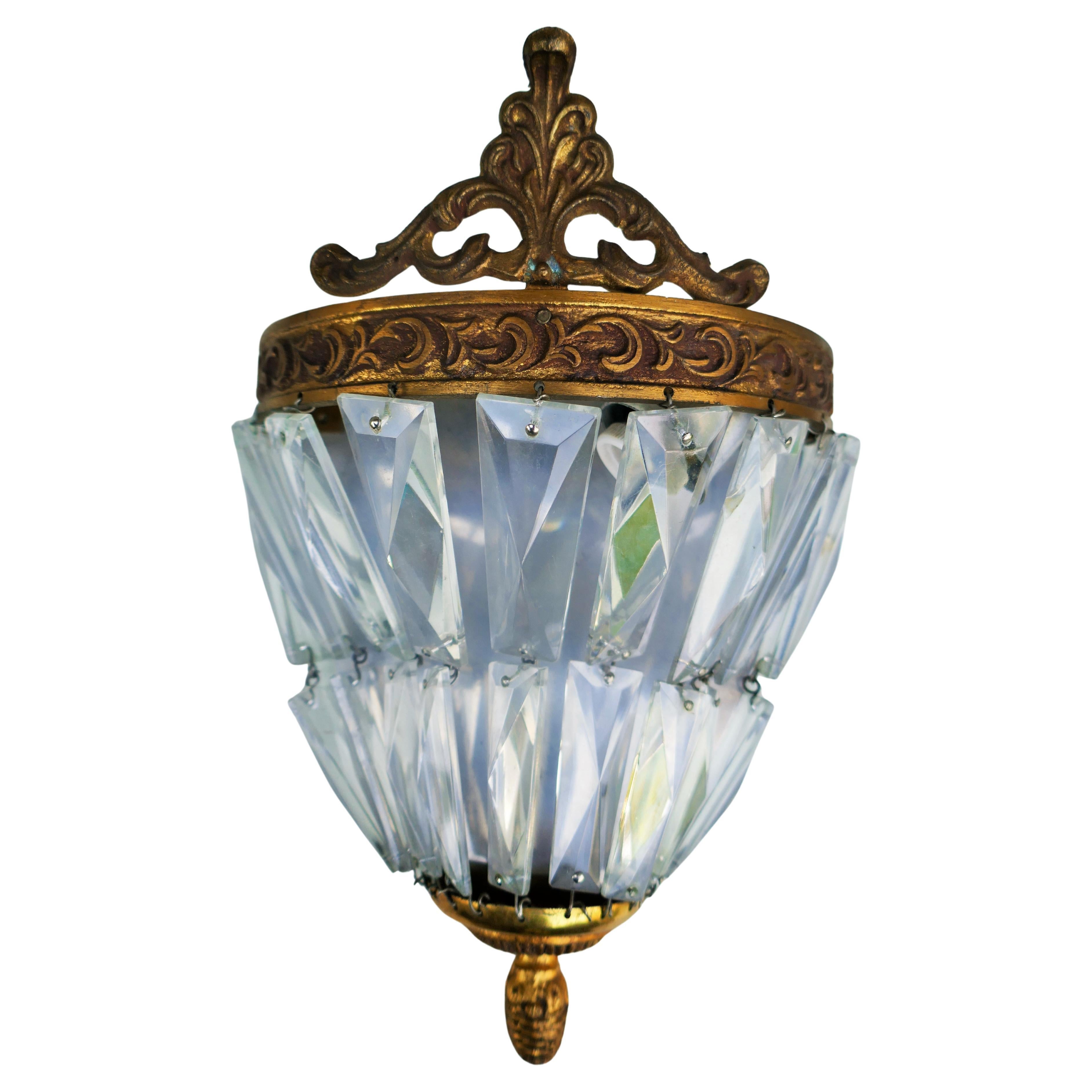 Pair of Empire style wall lamps, possibly gilded bronze For Sale 3