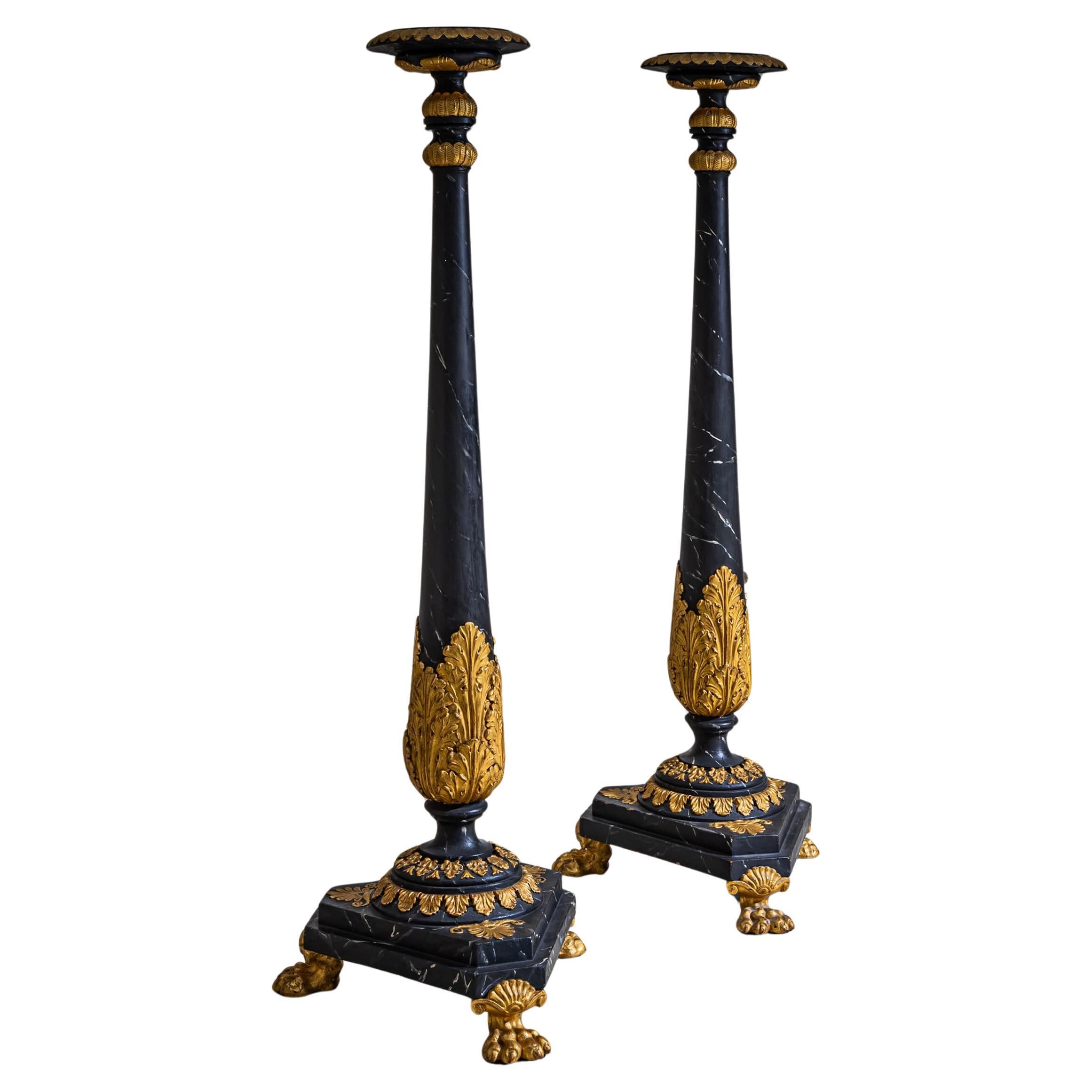 Pair of Empire Torchères, Early 19th Century
