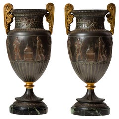 Pair of Empire Urns, France, 19th Century