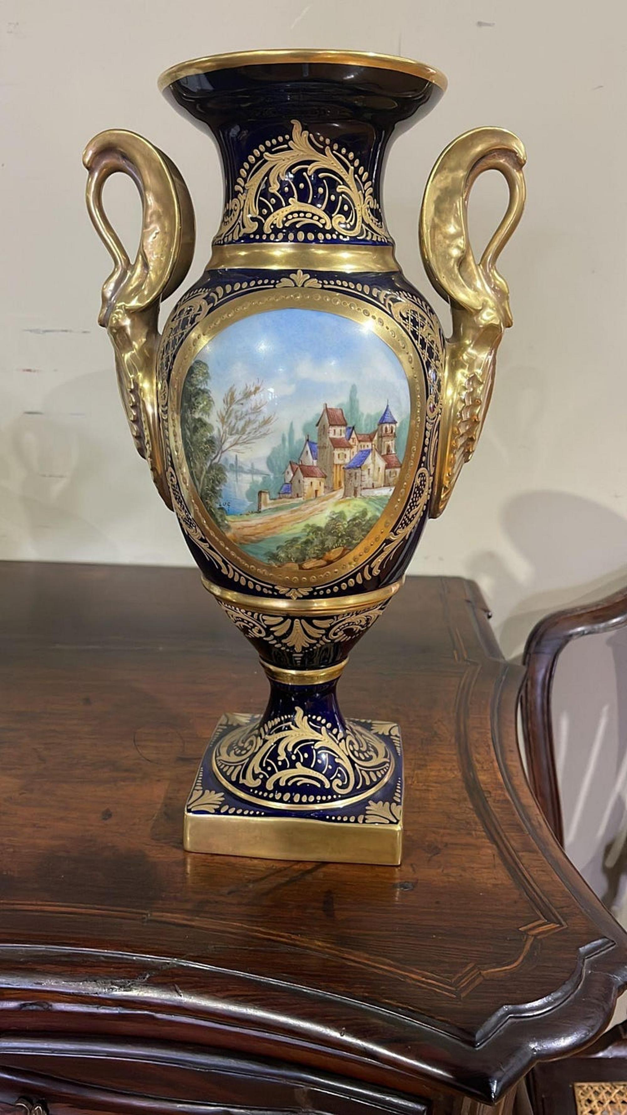 Paire de vases Empire Sèvres, 20e siècle Bon état - En vente à Madrid, ES