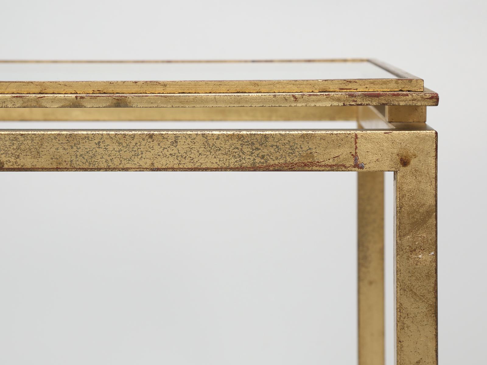 Mid-20th Century Pair of End or Side Tables Attributed to Guy Lefevre Design, for Maison Jansen