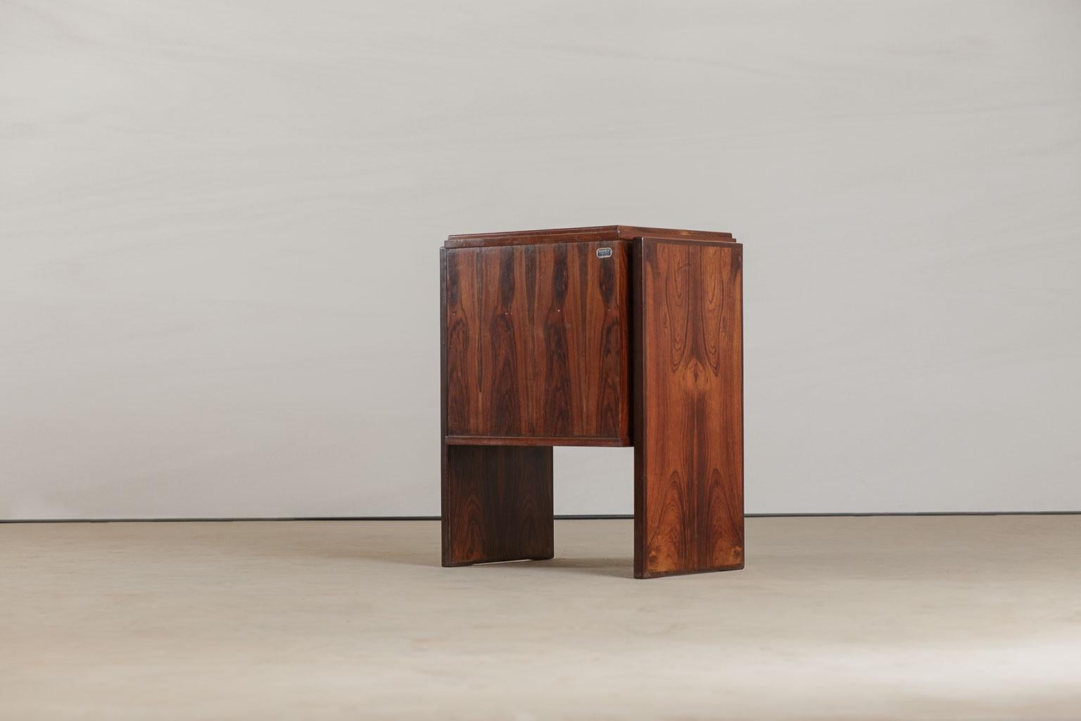 Pair of End Table Design by Joaquim Tenreiro, Brazilian Design 2