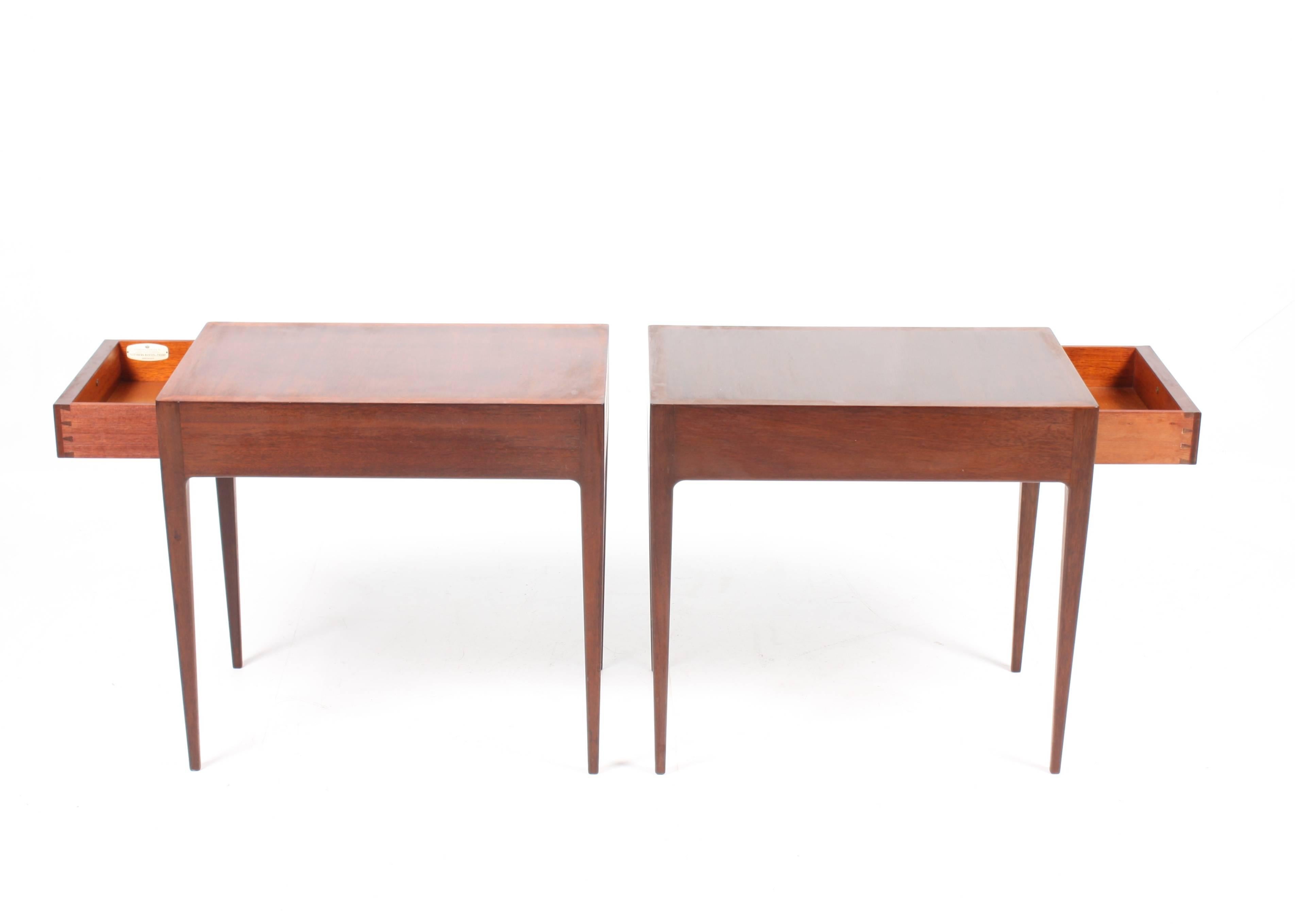 Mid-20th Century Pair of End Tables by Ernst Kühn