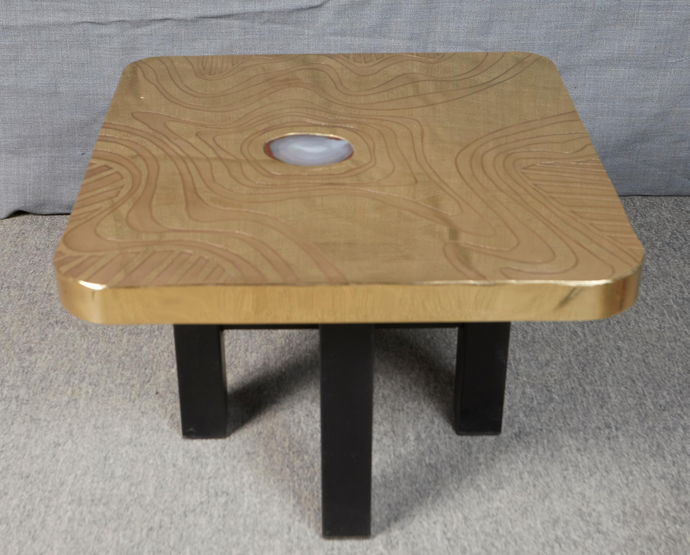 Belgian Pair of End Tables by Georges Mathias For Sale