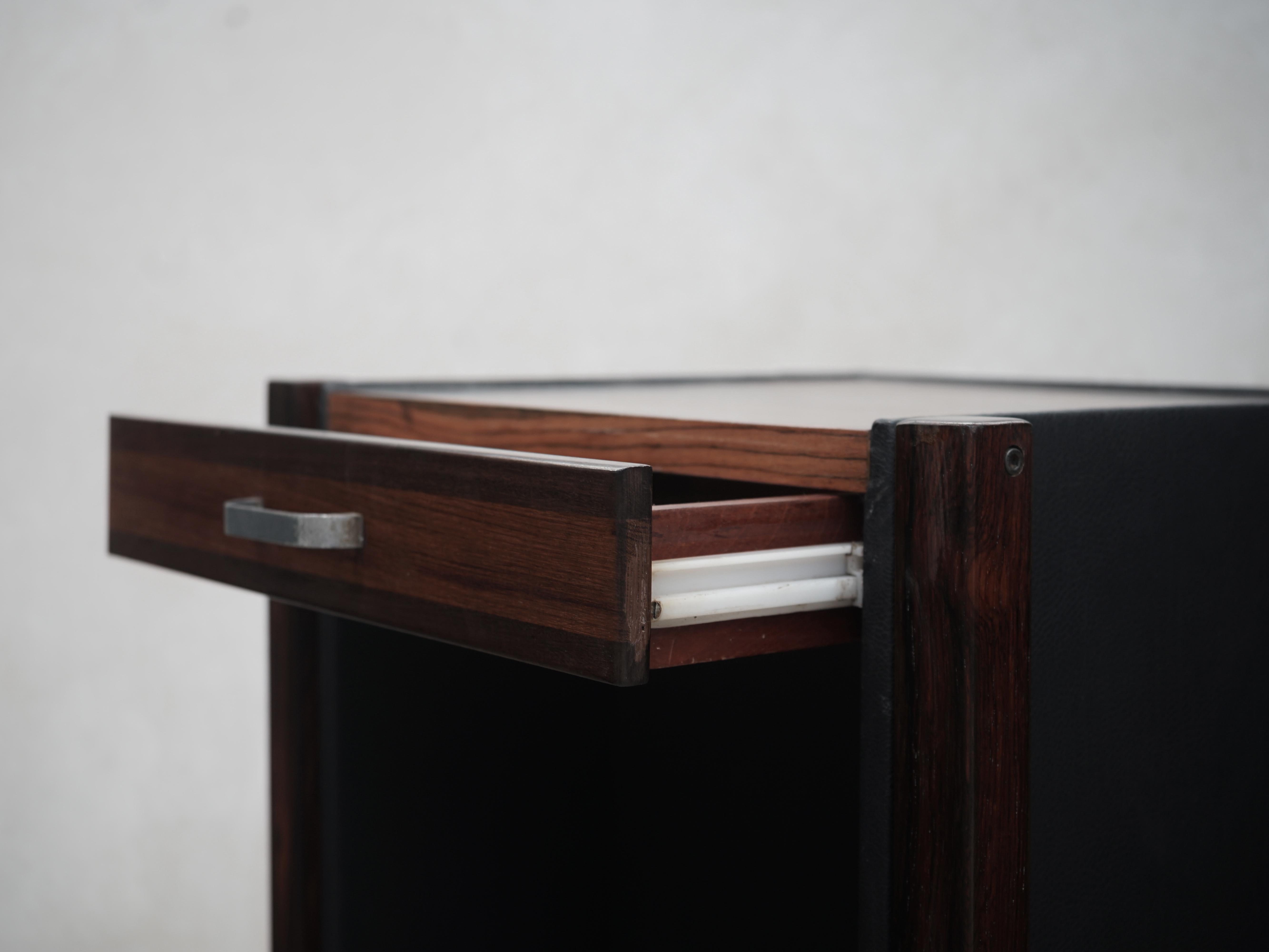Rosewood Pair of End Tables by Jorge Zalszupin, Brazilian Midcentury Design, 1960s For Sale