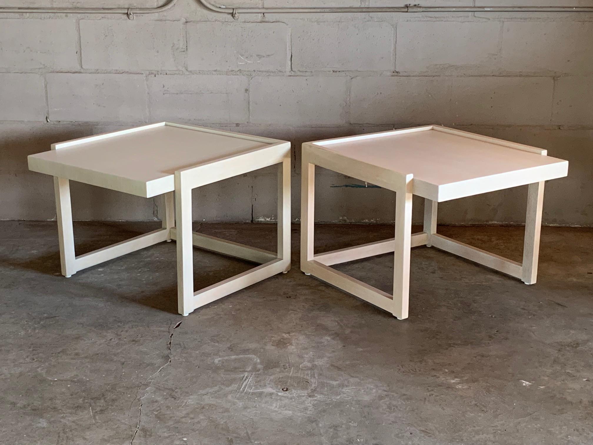 American Pair of End Tables by Paul Laszlo for Brown Saltman For Sale