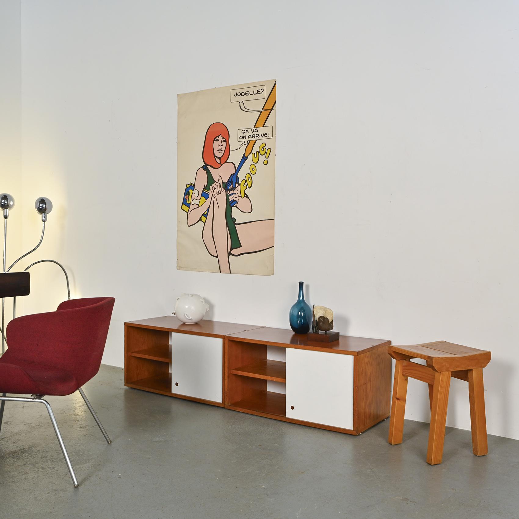 Pair of end tables by Pierre Guariche for La Plagne, circa 1965 For Sale 5