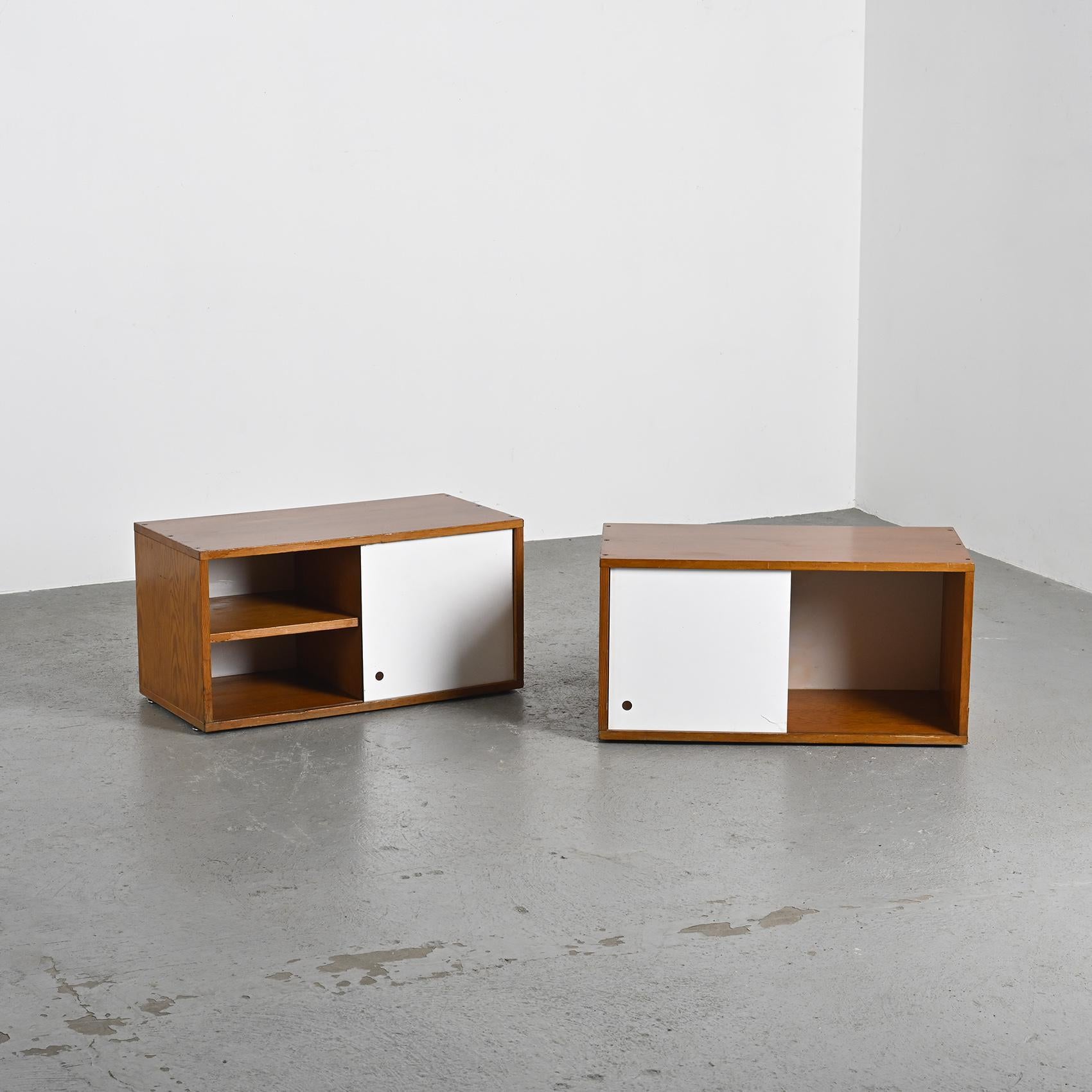 Pair of end tables by Pierre Guariche for La Plagne, circa 1965 For Sale 6