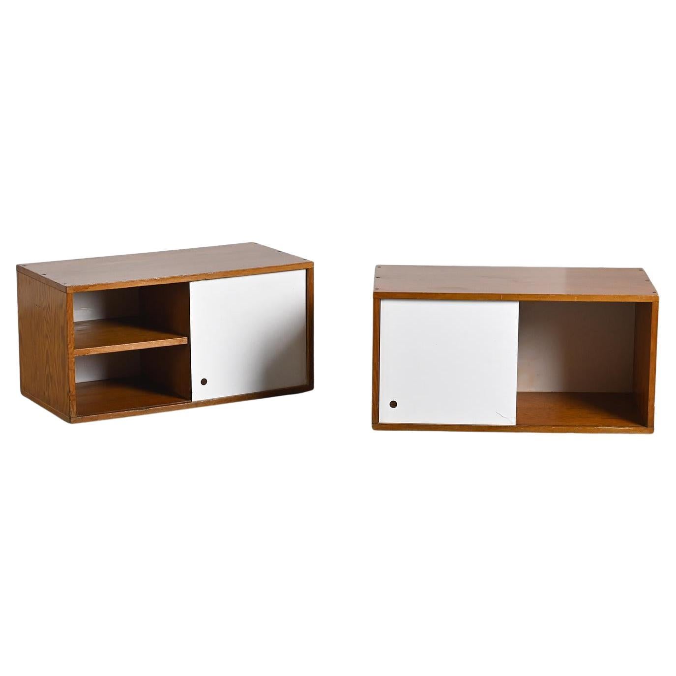 Pair of end tables by Pierre Guariche for La Plagne, circa 1965 For Sale