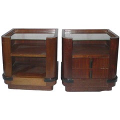 Pair of End Tables by Vallin Nancy