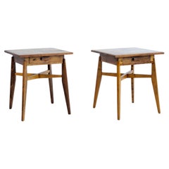 Pair of End Tables, French Reconstruction 1950