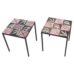 Pair of End Tables, Vallauris France 1960