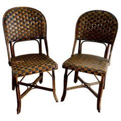 Used Pair of Endell Woven Cane Bentwood Chairs