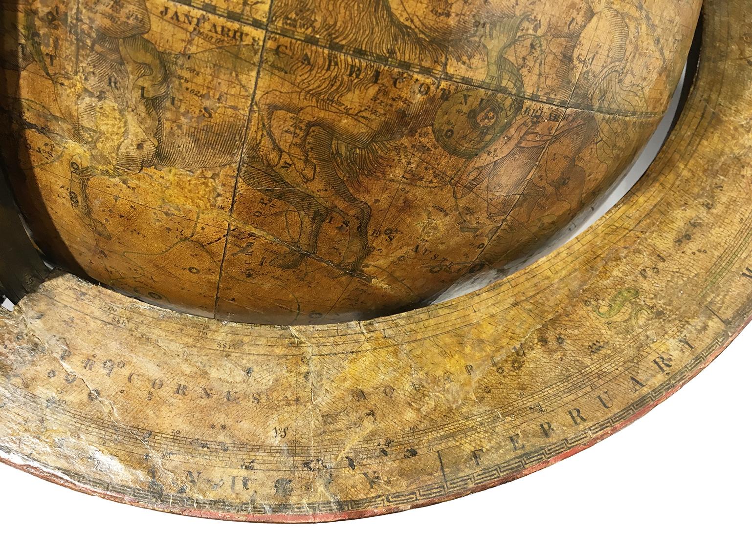 Pair of English 12-inch Globes by William Harris, London, 1832 and 1835 For Sale 3