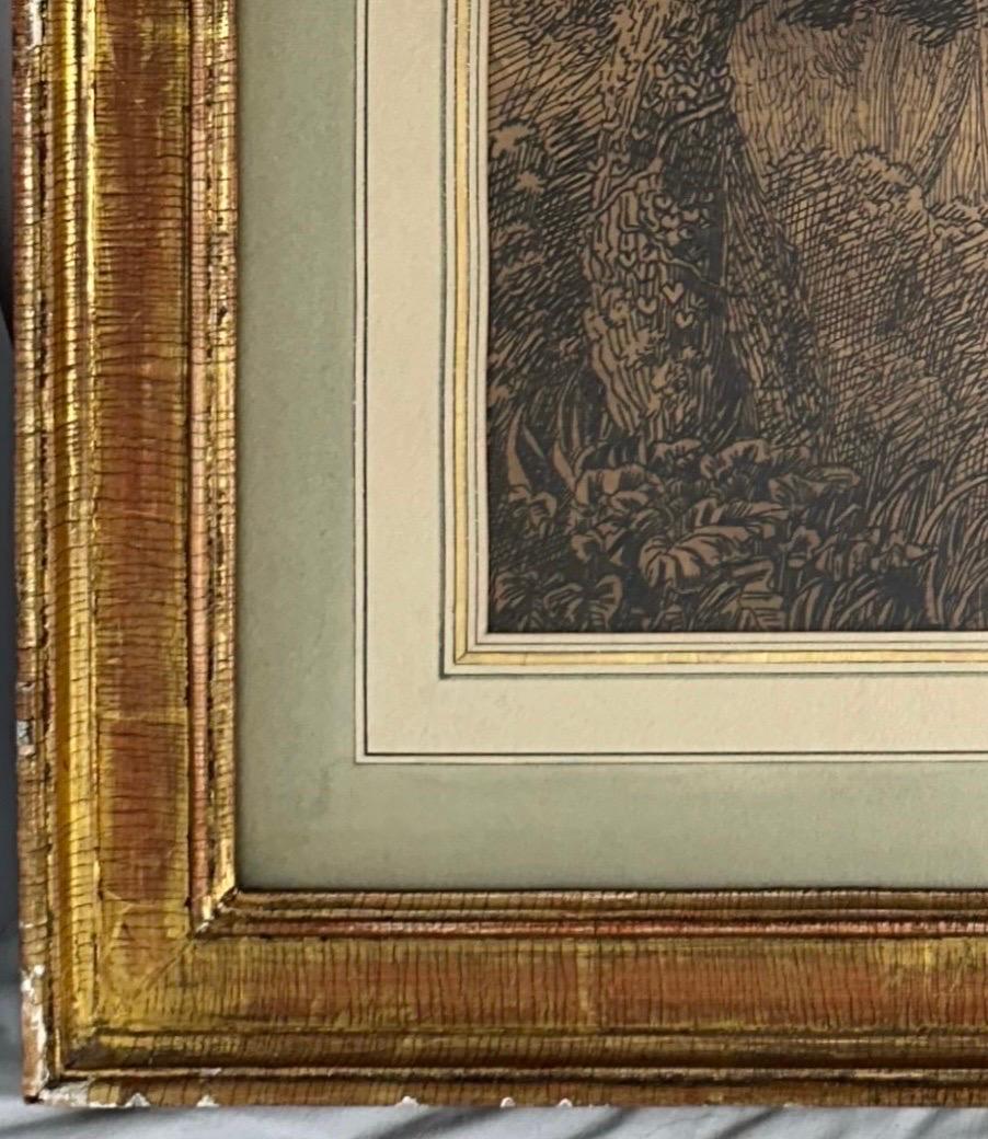 Coppia di ricami su seta inglesi del XVIII secolo in vendita 5