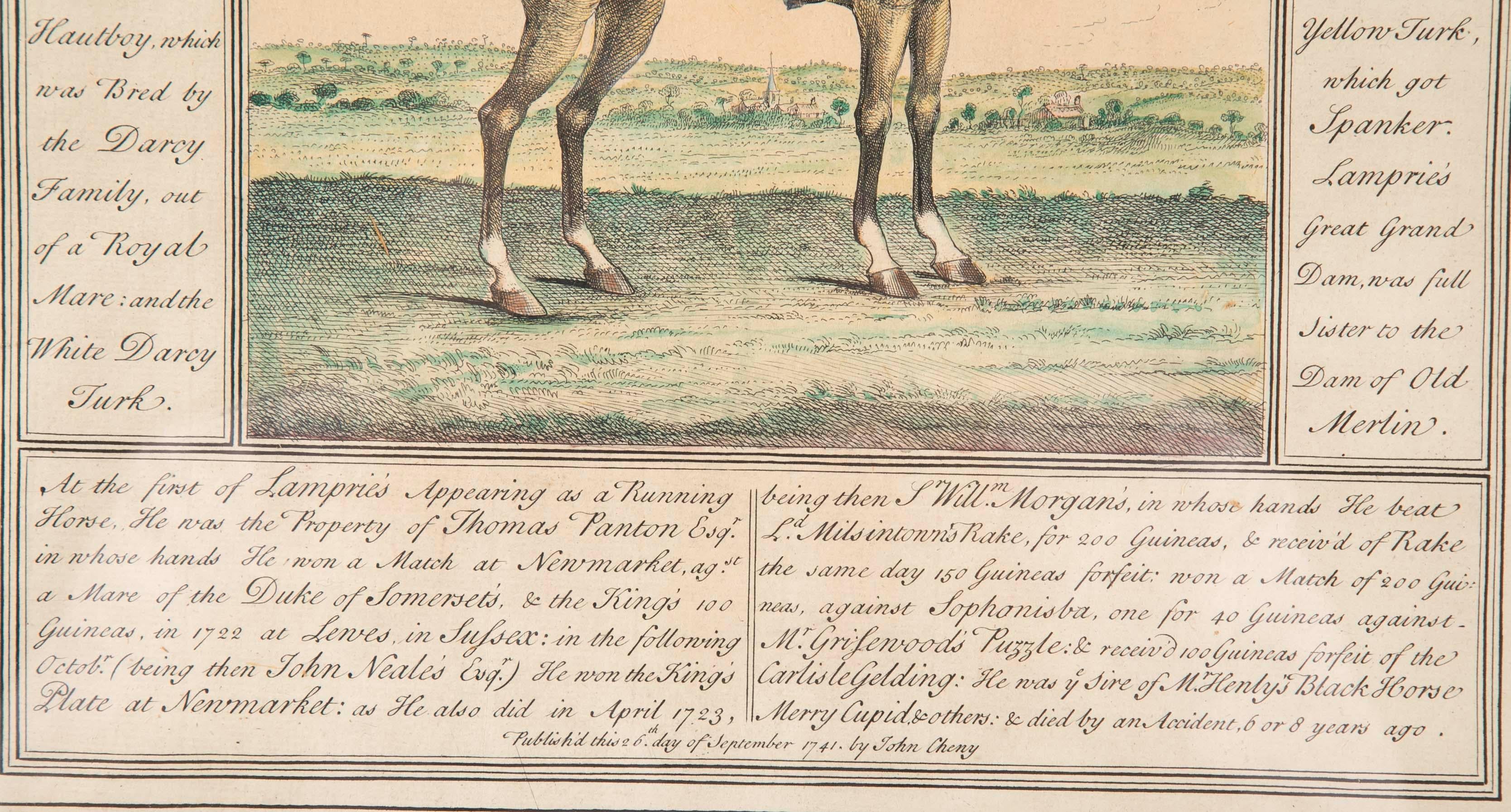 Pair of English 18th Century Hand Colored Equestrian Prints 3