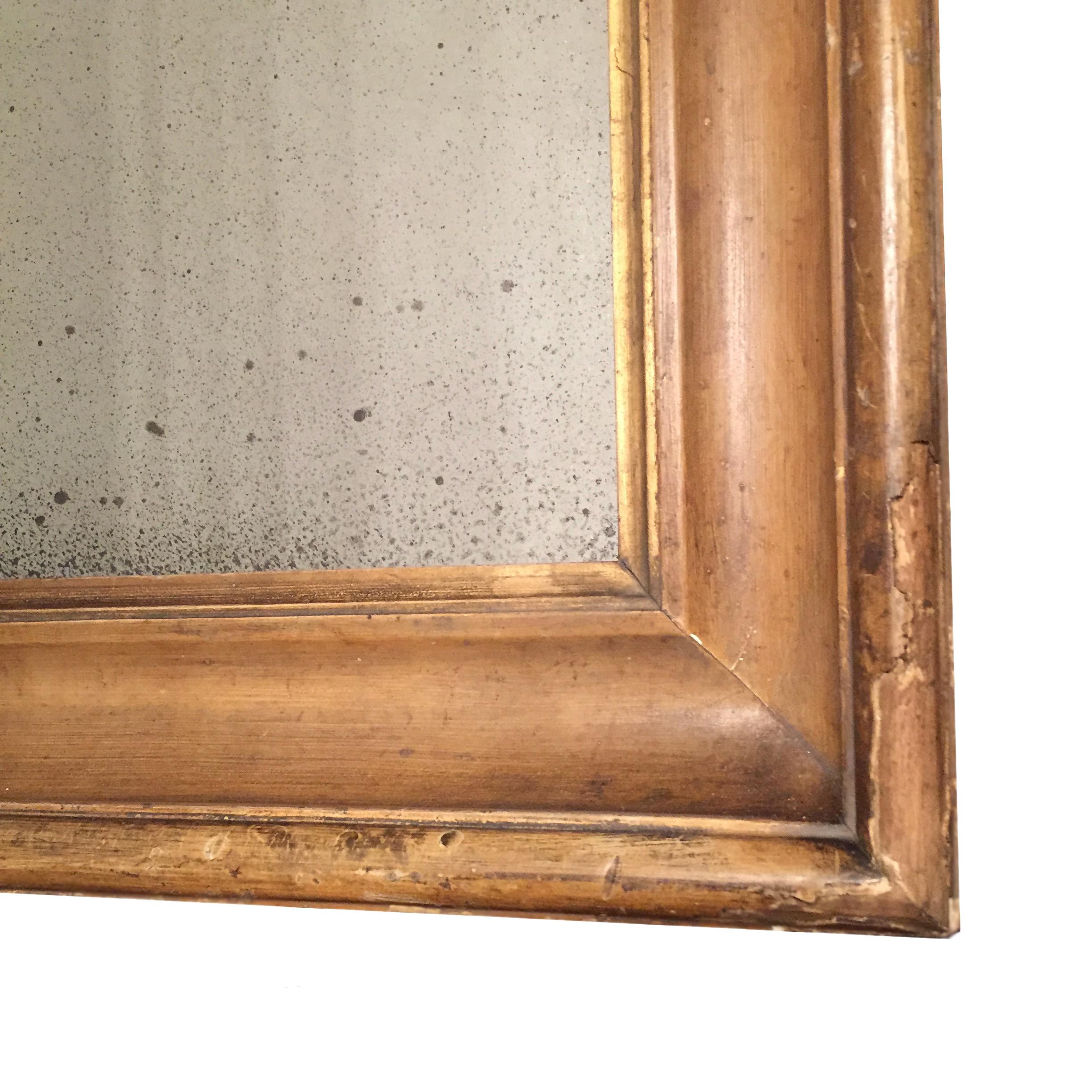 Pair of English 18th Century Time Worn Frames with Later Distressed Glass For Sale 2