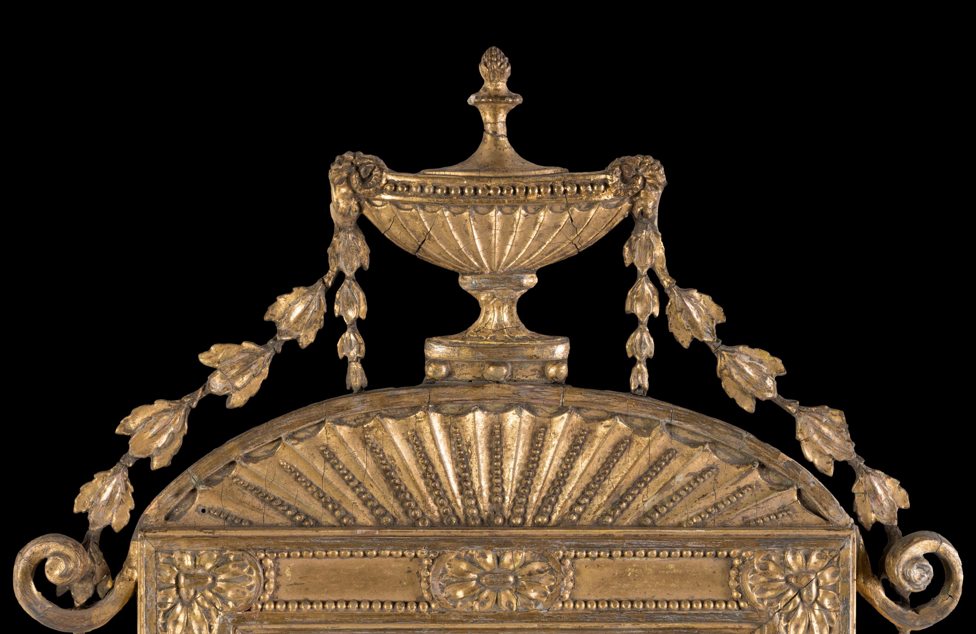 Gesso Coppia di Girandole neoclassiche inglesi del XIX secolo nello stile di Robert Adam in vendita