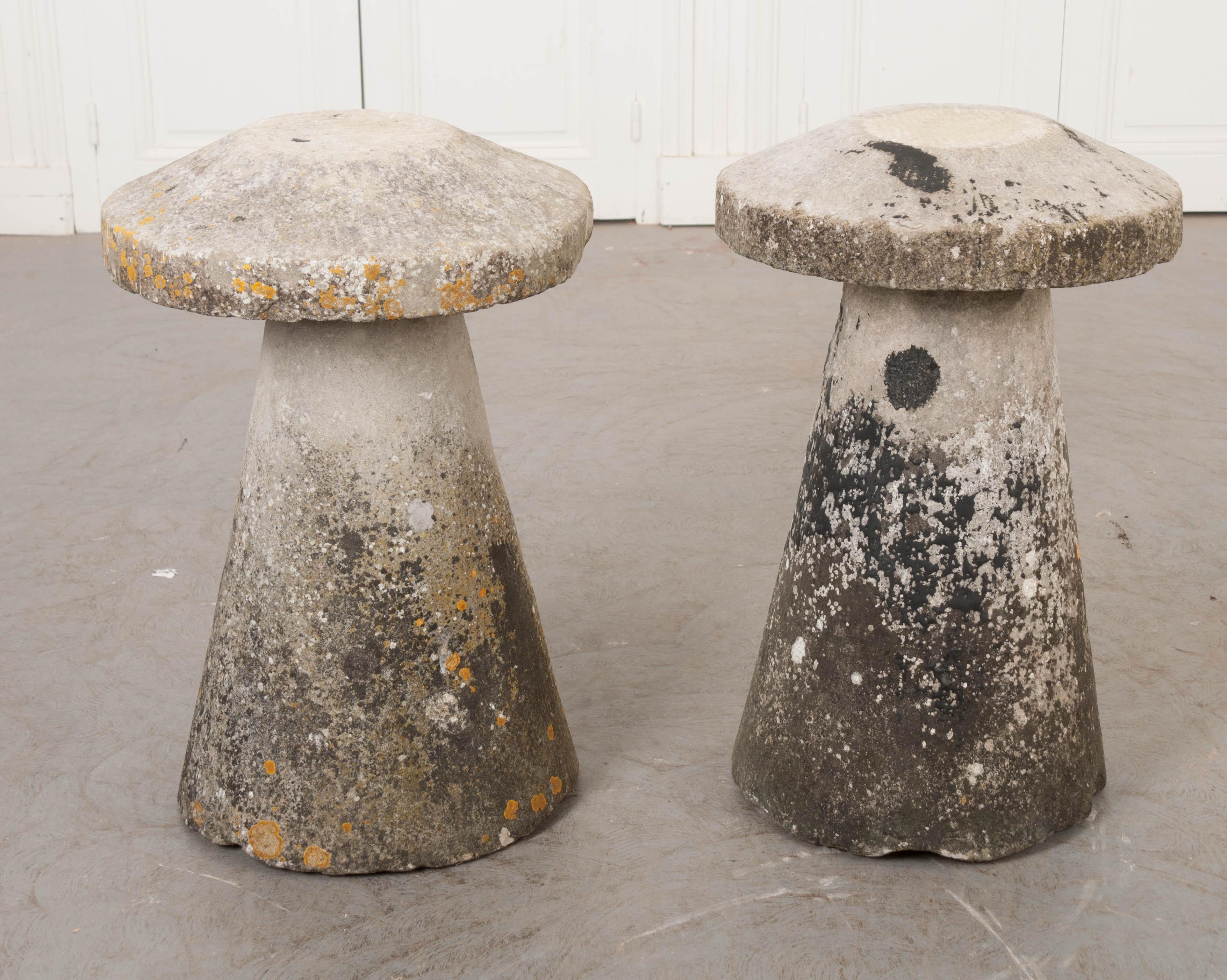 Pair of English 19th Century Staddle Stones 4