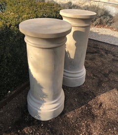 Paire de piédestaux anglais en terre cuite du XIXe siècle par James Stiff and Sons