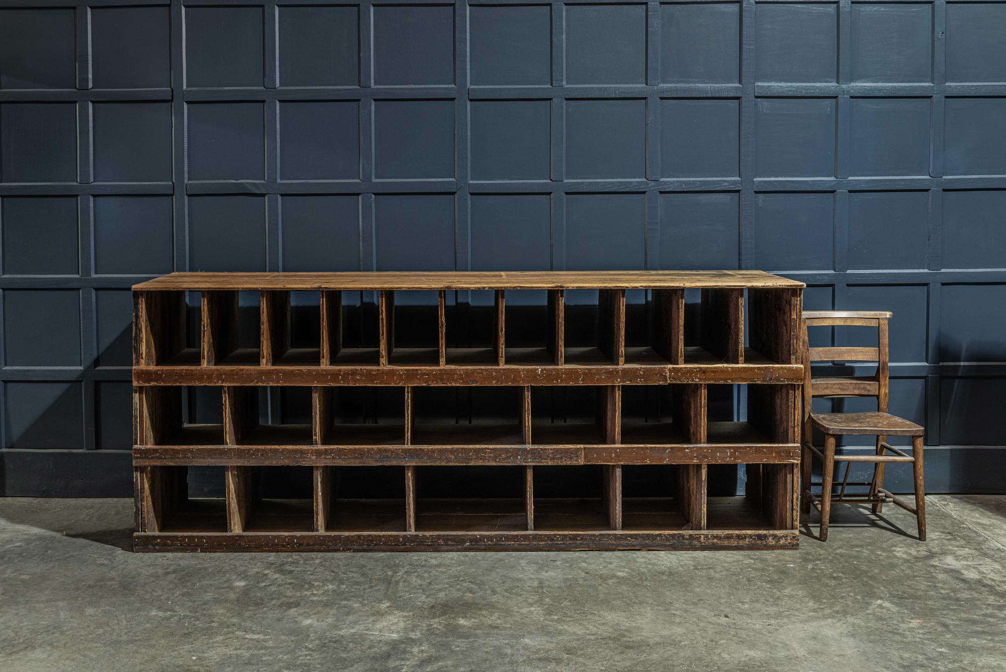 Pair of English 19th Century Pigeonhole Counter Cabinets 5