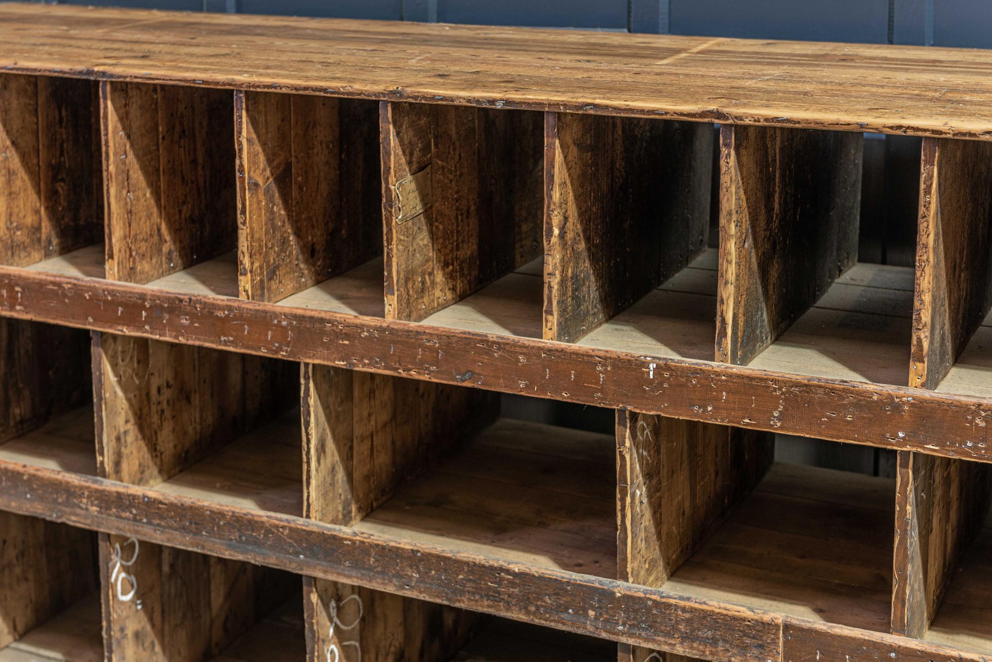 Pair of English 19th Century Pigeonhole Counter Cabinets 7