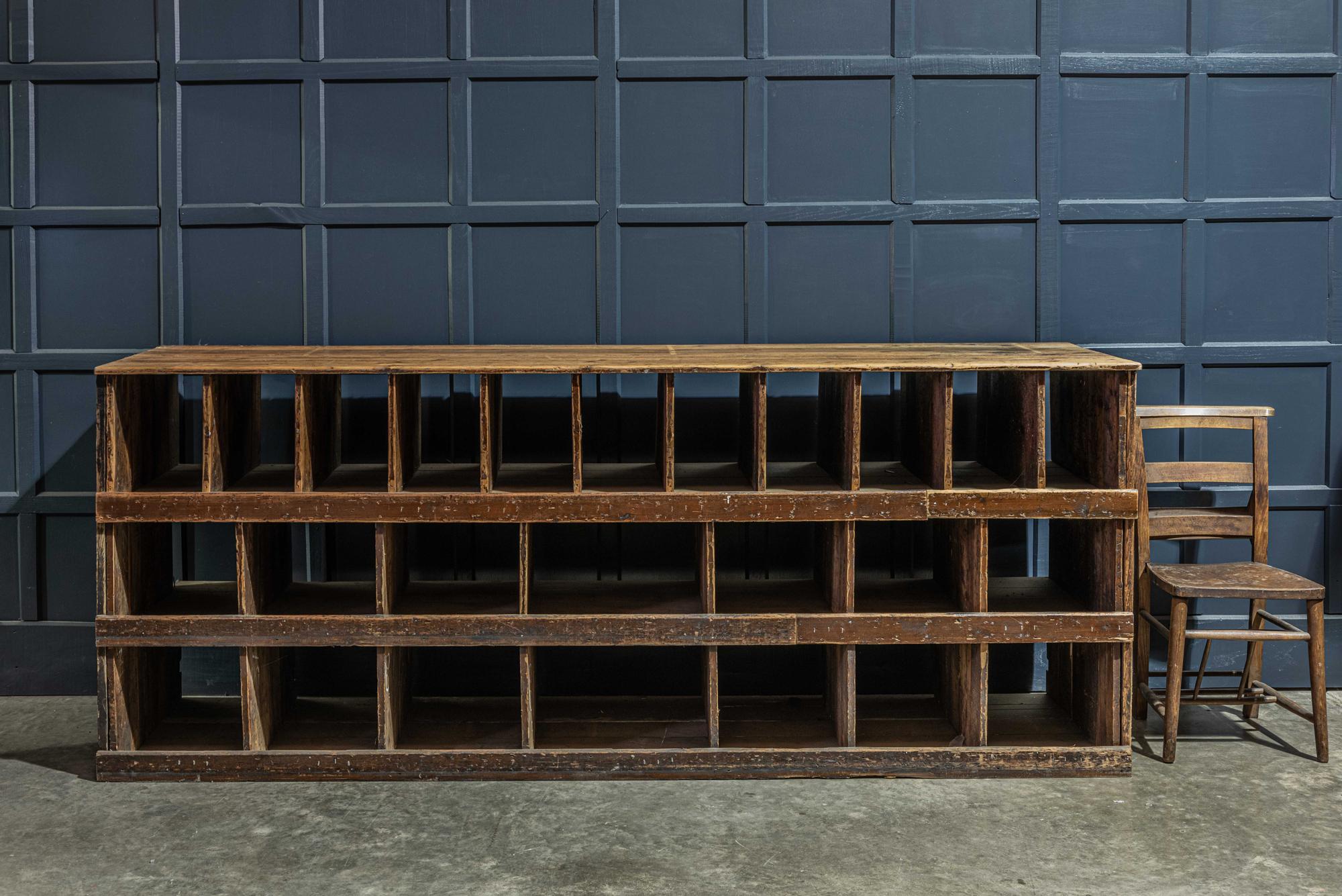 Pair of English 19th Century Pigeonhole Counter Cabinets 8