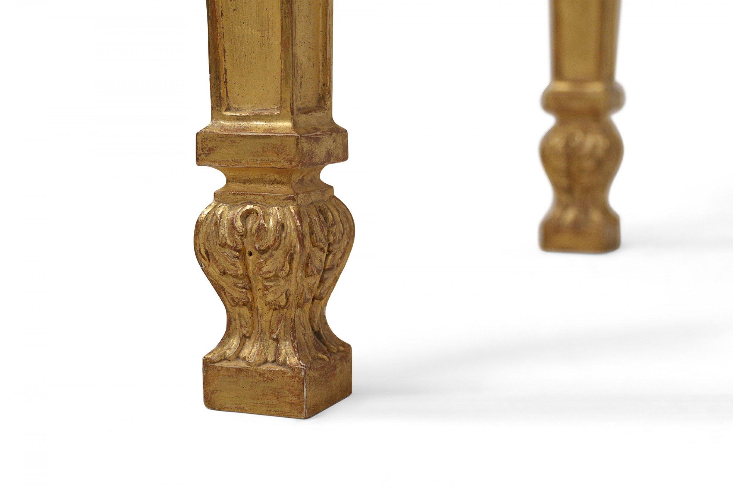 Zwei englische Konsolentische aus vergoldetem Holz und Marmor im neoklassischen Adam-Stil im Angebot 4
