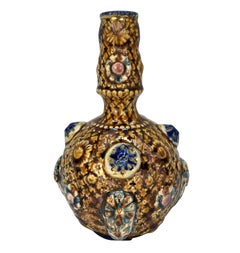 Pair Of English Alhambrian Ware Vases