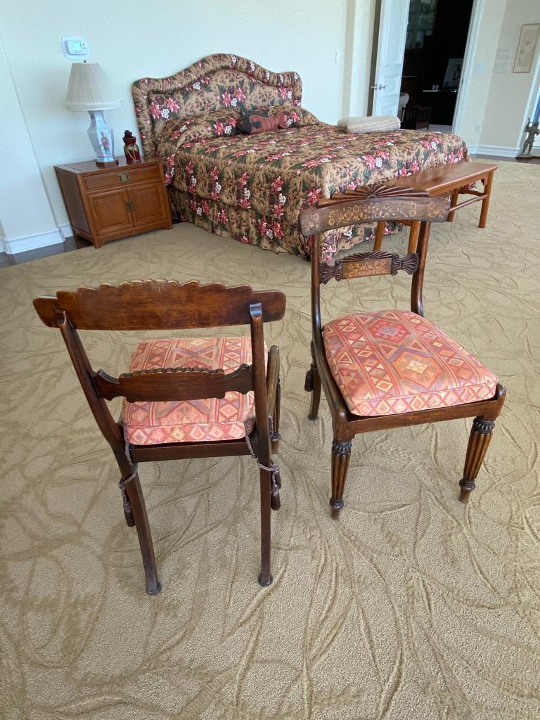 Pair of English Antique Regency Side Chairs In Good Condition For Sale In Sarasota, FL