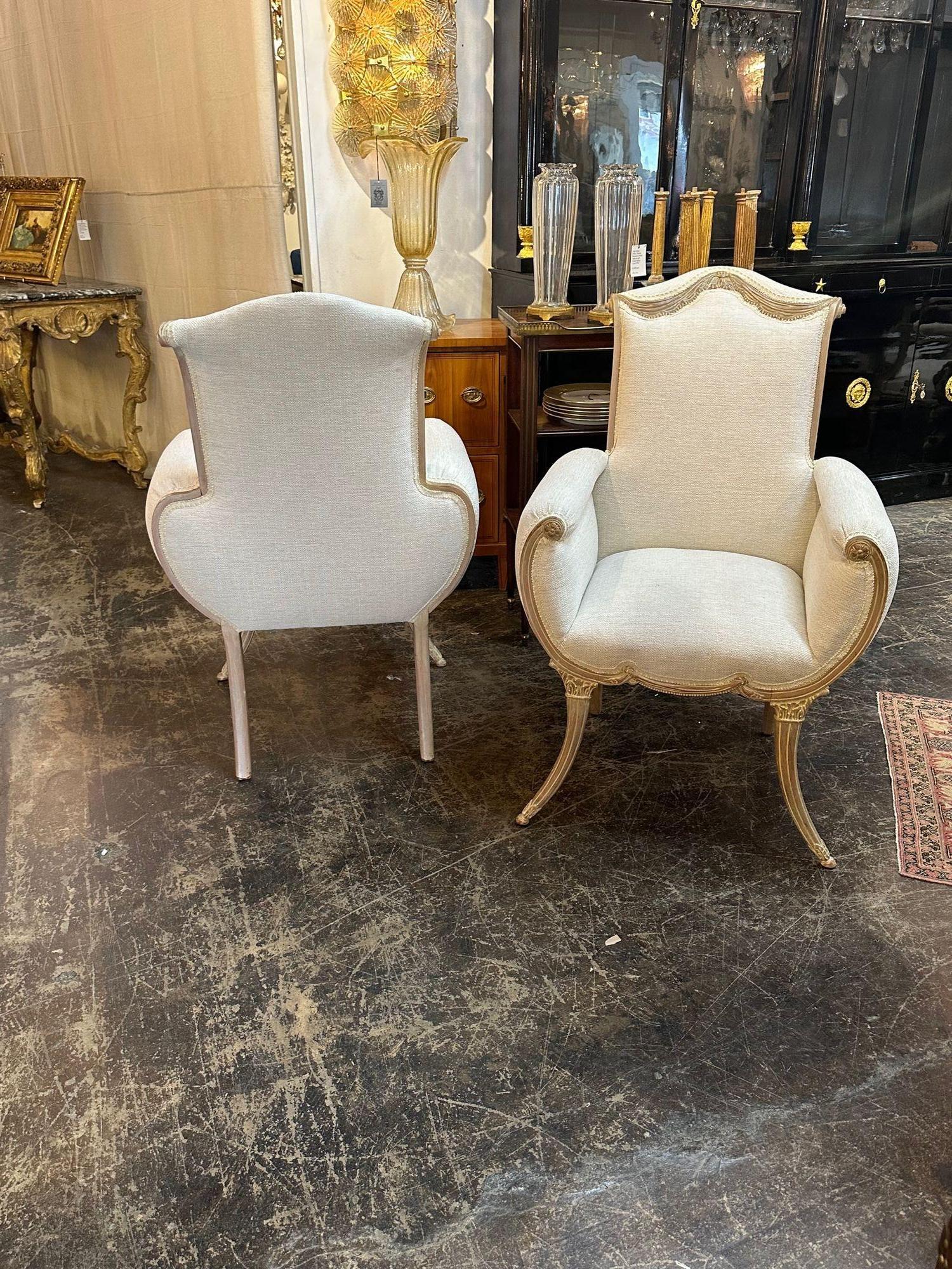 Pair of English Arm Chairs 2