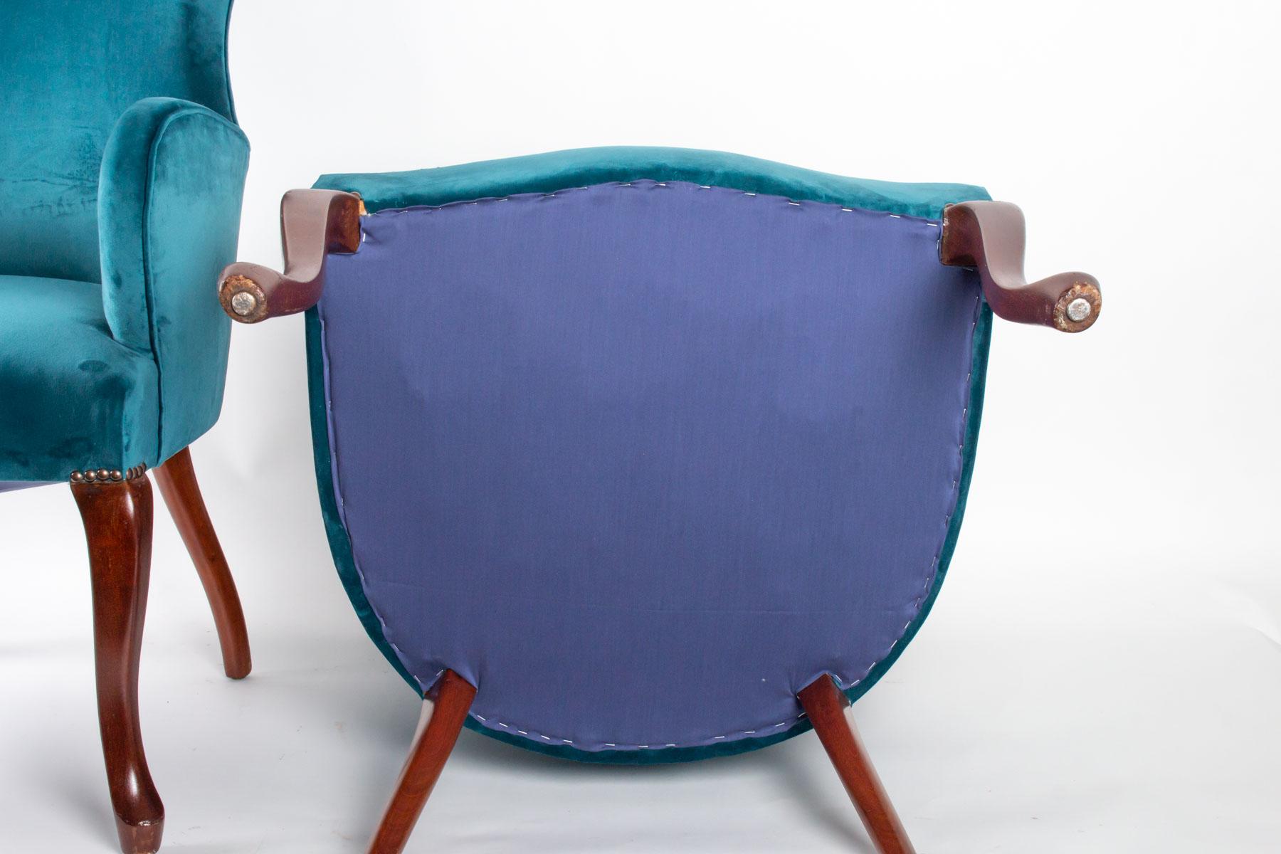 Pair of English Armchairs from the Beginning of the 20th Century 7