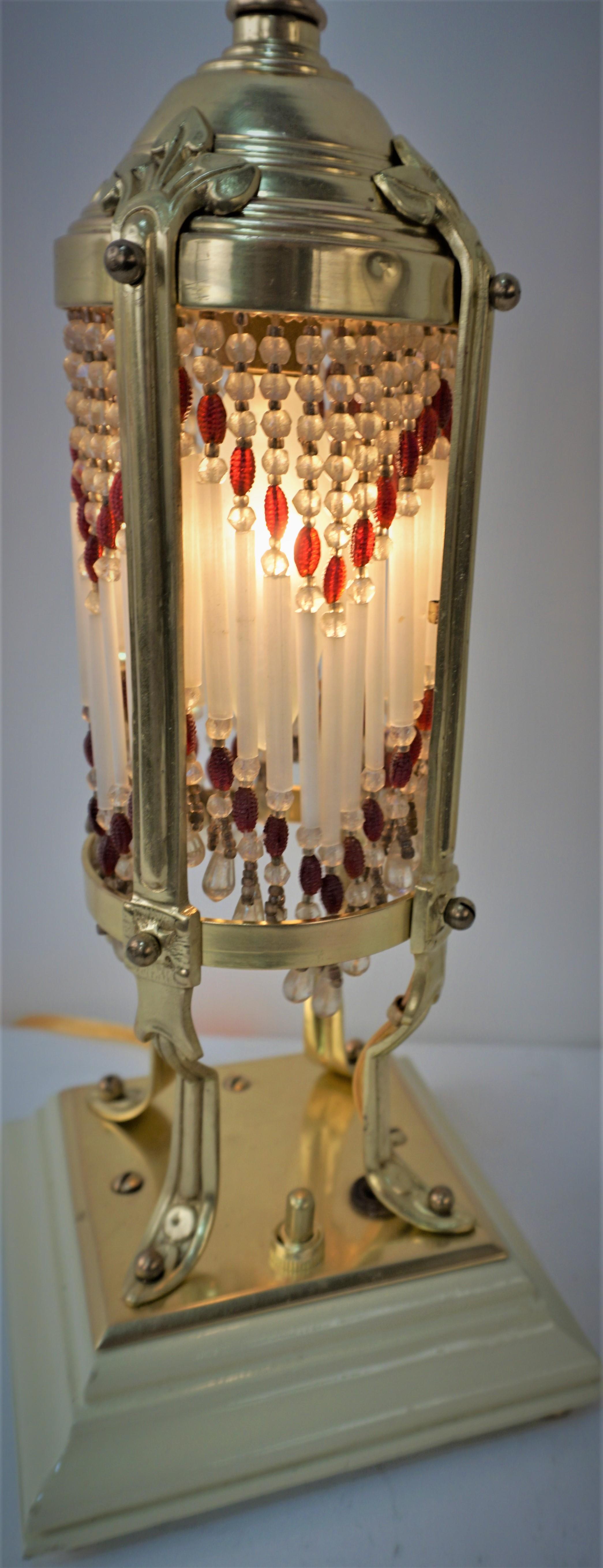 Pair of English Arts & Crafts-Art Nouveau Table Lamps 2