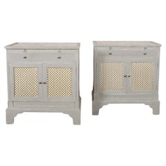 Pair of English Bedside Cabinets