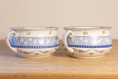 Pair of English Booths Blue and White China Bowls Produced for Harrods in London