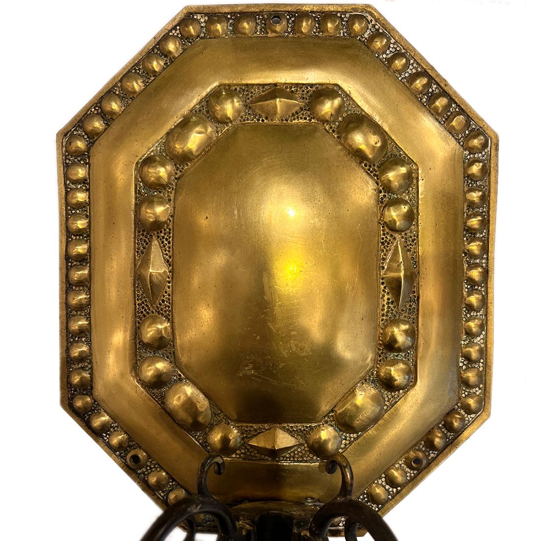 Inglese Coppia di lampade inglesi in bronzo in vendita