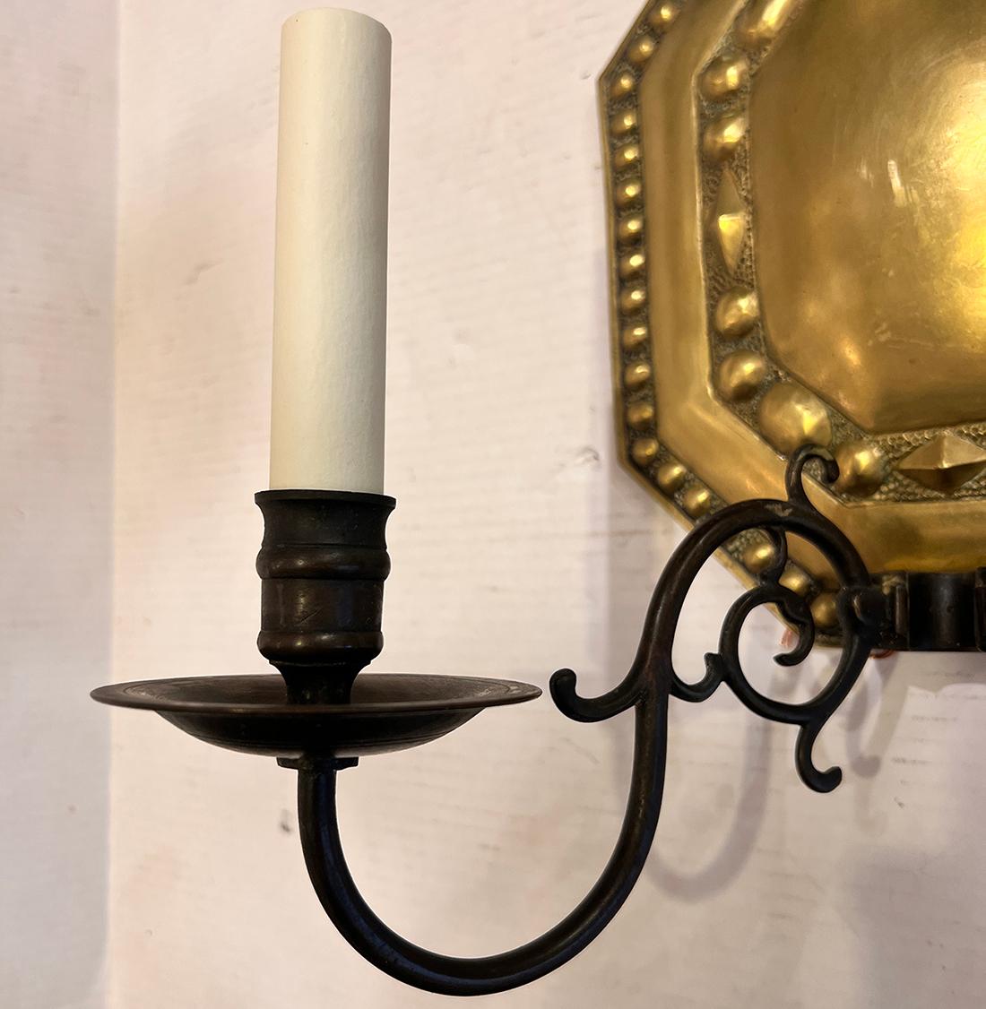 Bronzo Coppia di lampade inglesi in bronzo in vendita