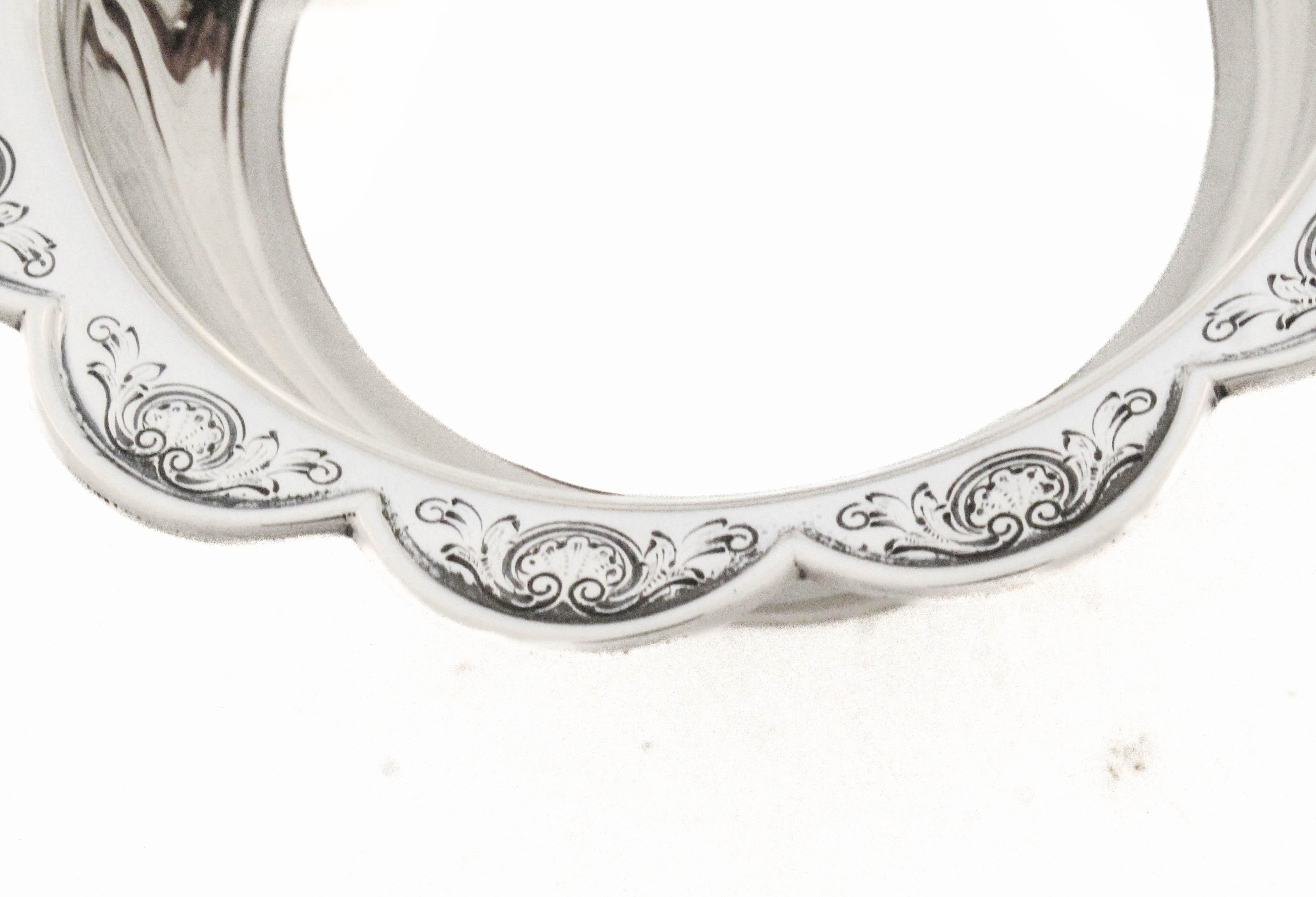 Argent sterling Pair of English Candy Dishes en vente