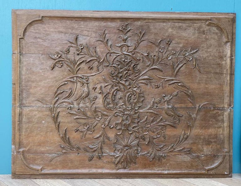 Pair of English Carved Oak Antique Panels at 1stDibs