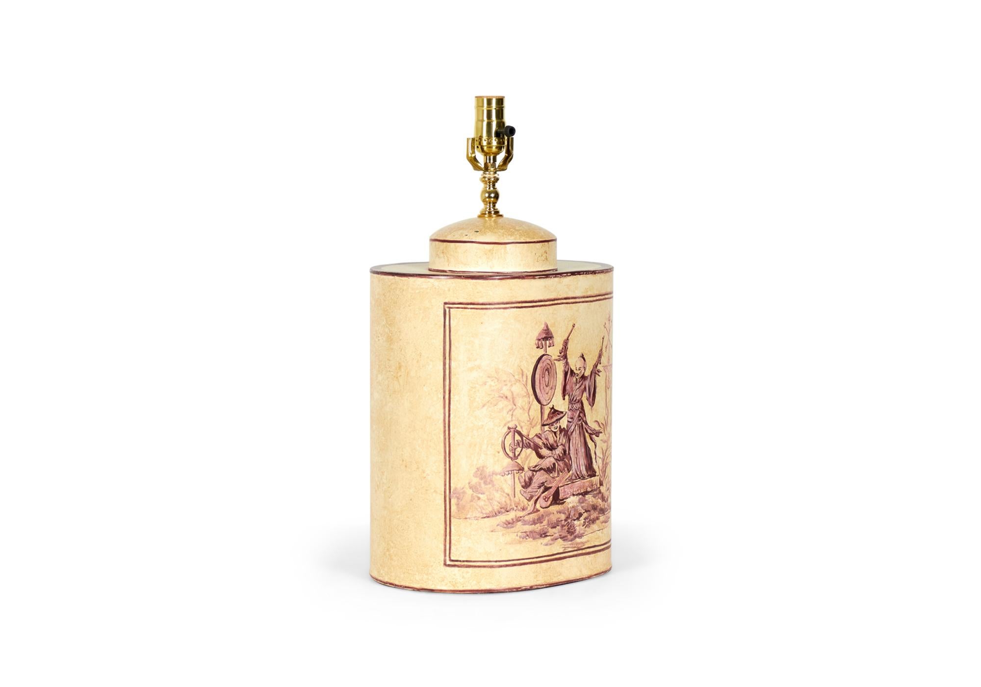 Paire de tables à thé en étole peintes à la main, de style Chinoiserie anglaise, Design/One en vente 2