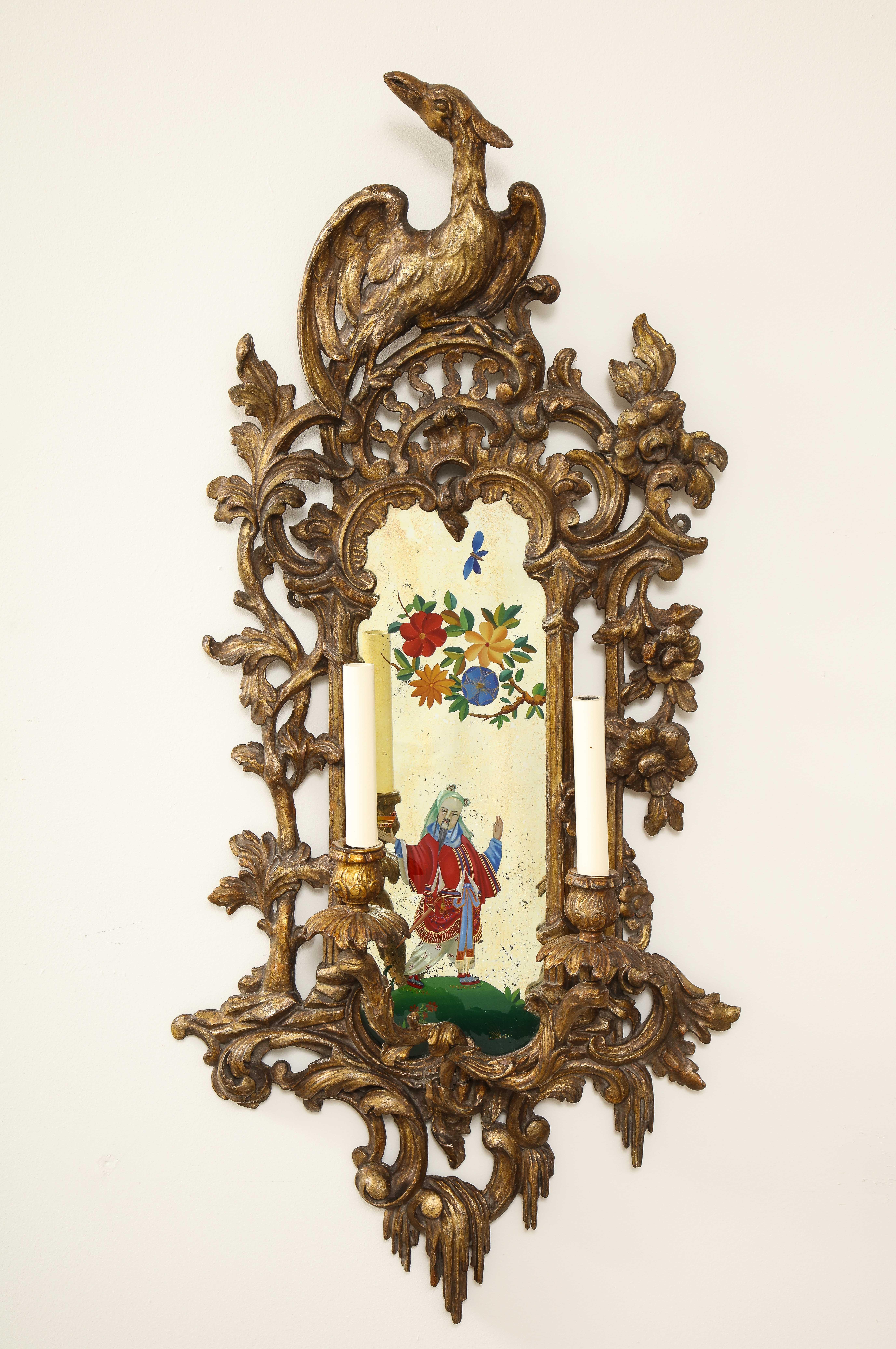 chinoiserie wall sconce