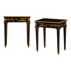 Pair of English Chinoiserie Side Table